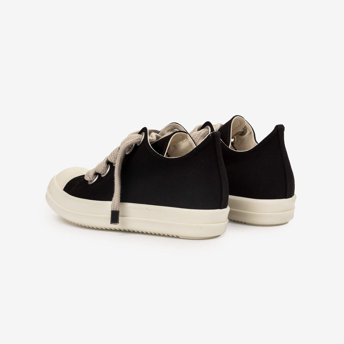 Rick Owens DRKSHDW Jumbolace Low-Top Sneaks Black/Milk/Milk-5