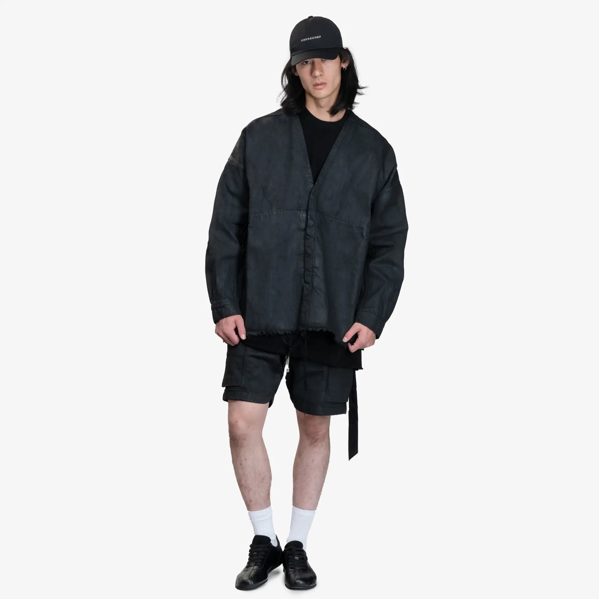 Rick Owens DRKSHDW Lido Larry Black Wax Shirt Black Wax - 2