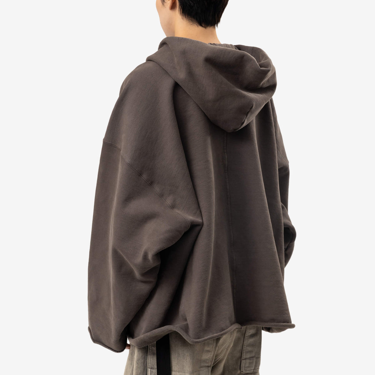 Rick Owens DRKSHDW Long Sleeve Hip Kaftan Gravel-4