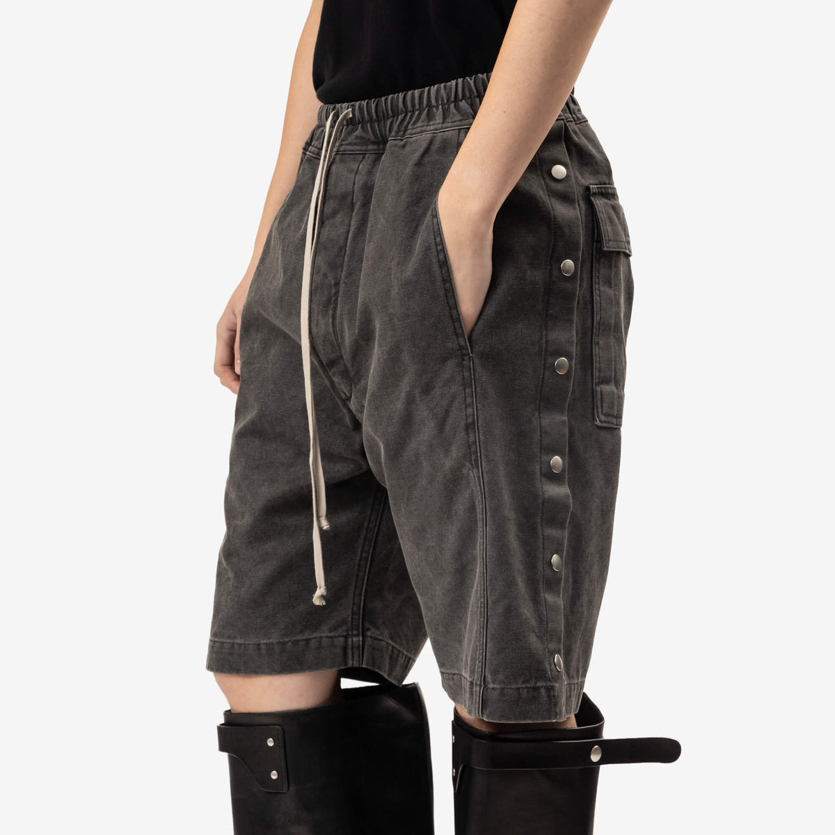 Rick Owens DRKSHDW Pusher Shorts Gravel-5