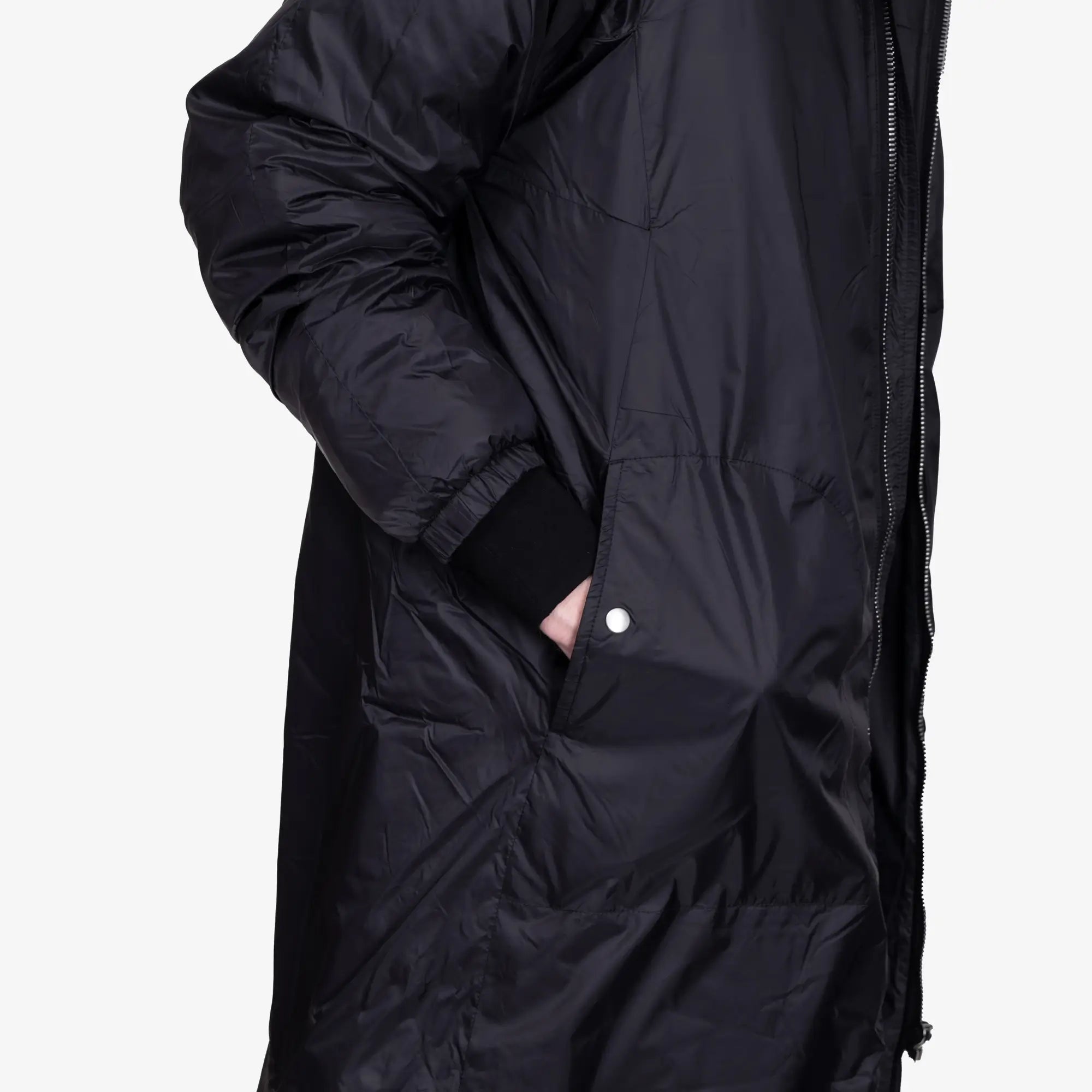 Rick Owens DRKSHDW Sealed Windbreaker Coat Black - 5