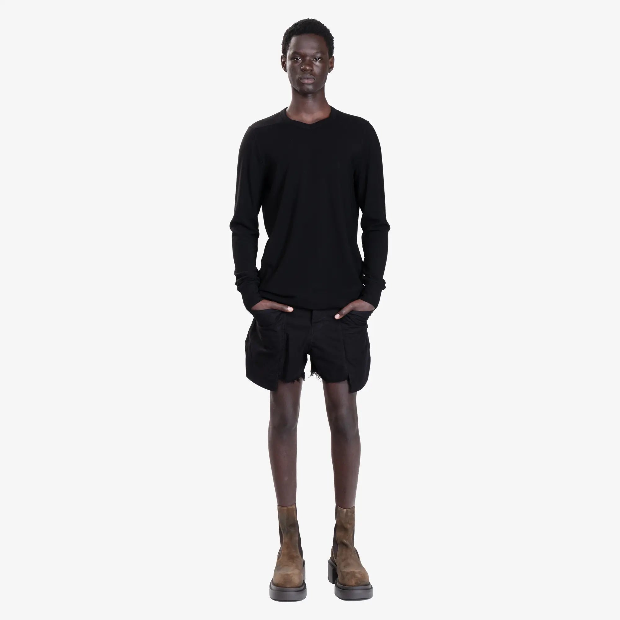 Rick Owens DRKSHDW Stefan Cargo Shorts Black - 2