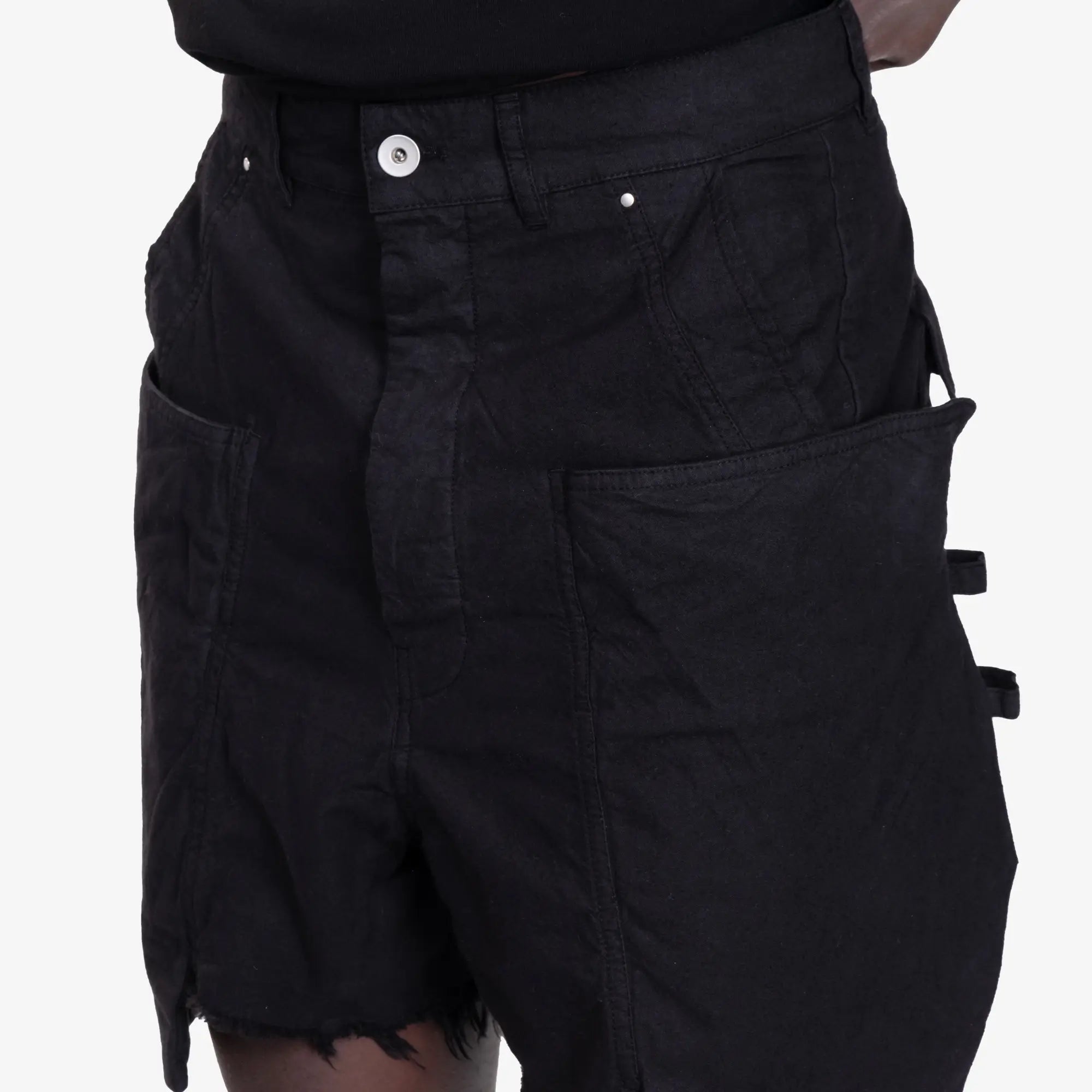 Rick Owens DRKSHDW Stefan Cargo Shorts Black - 5