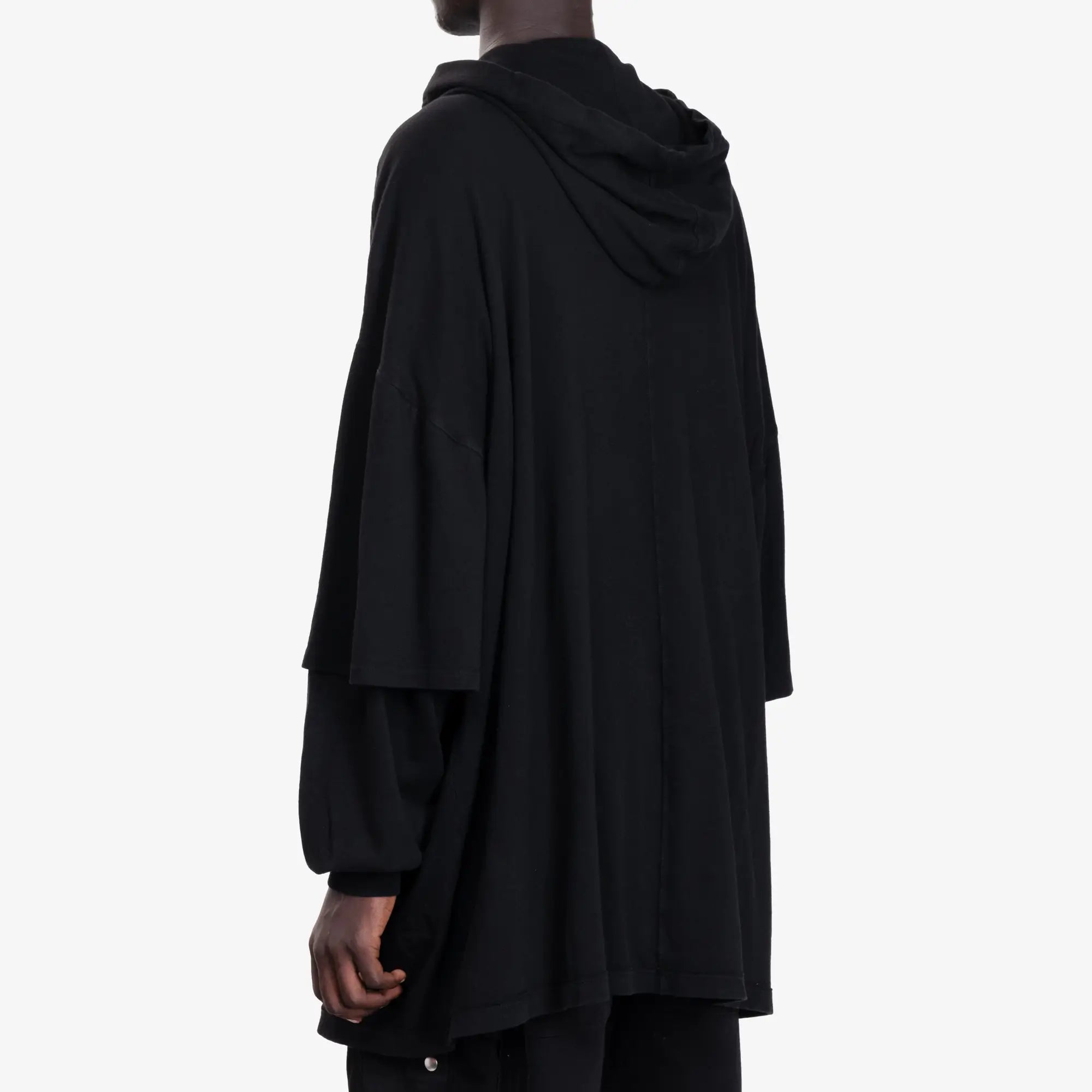 Rick Owens DRKSHDW Tommy Hustler Hoodie Black - 4