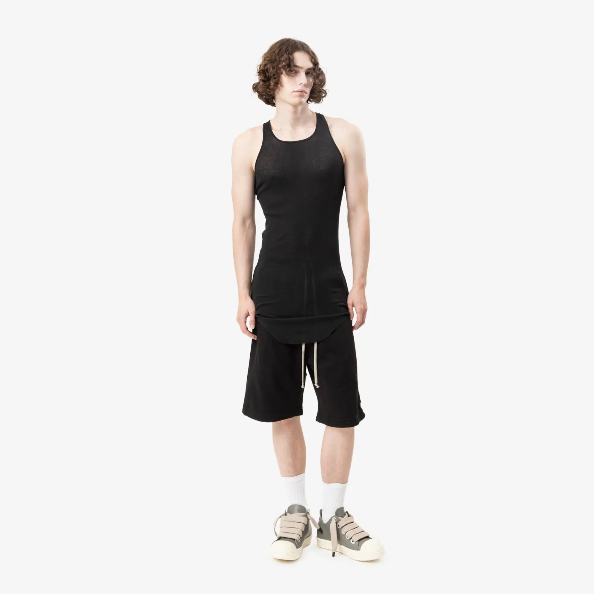 Rick Owens DRKSHDW Wide Pusher Shorts Black - 2