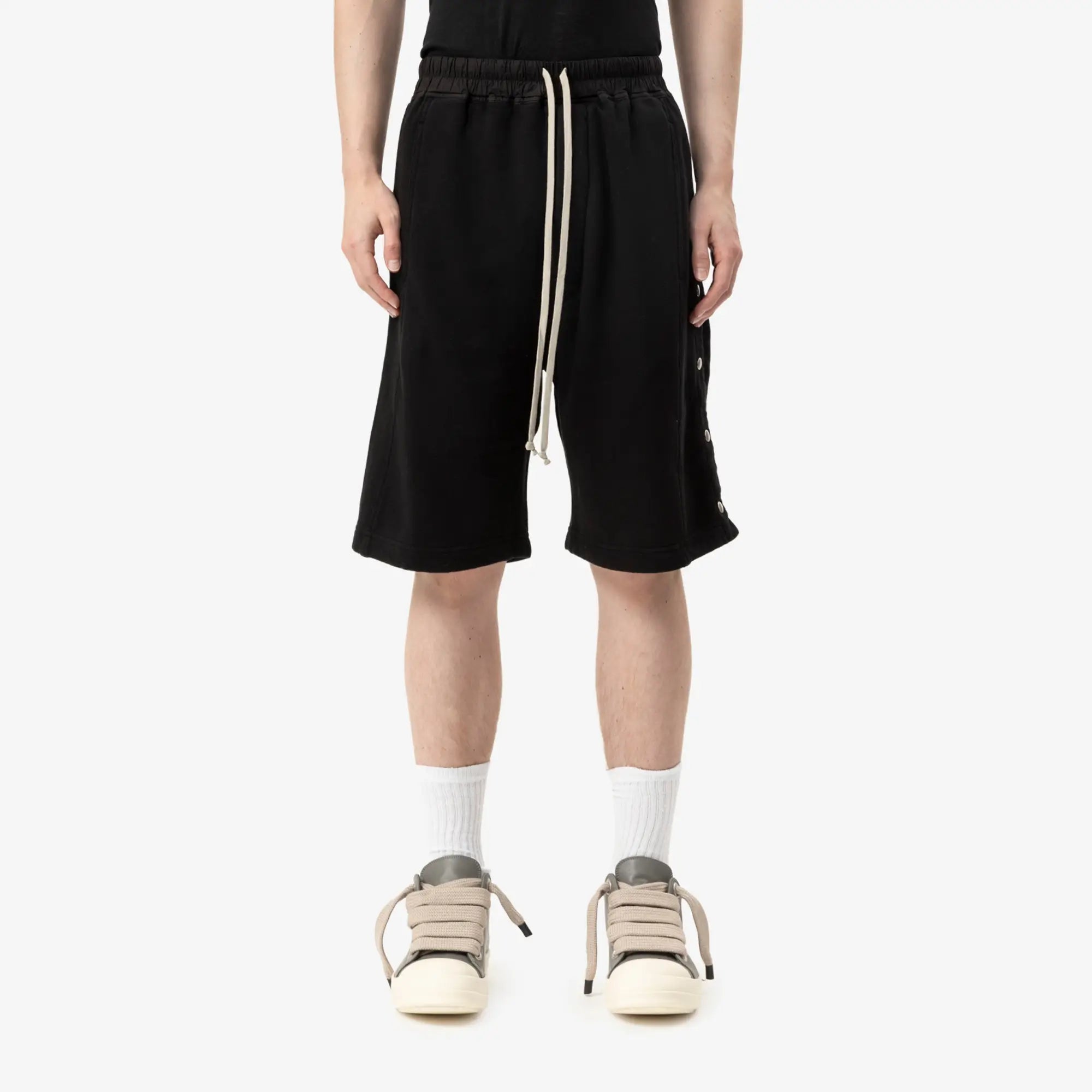 Rick Owens DRKSHDW Wide Pusher Shorts Black - 1