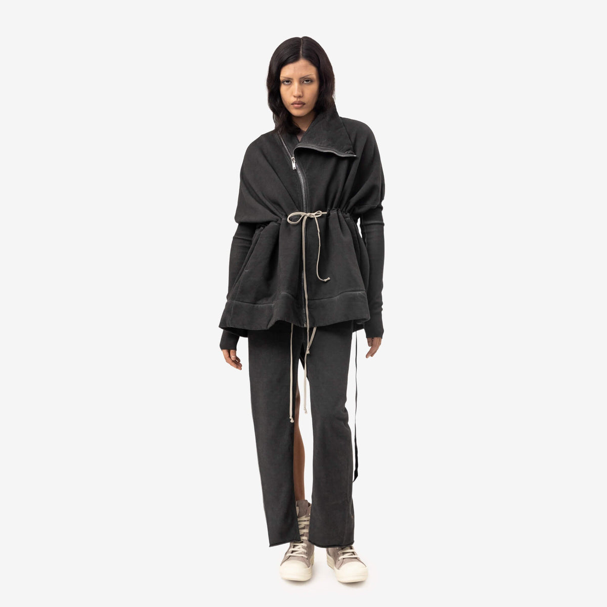 Rick Owens DRKSHDW Womens Mountain Sail Jacket Faded Black-2