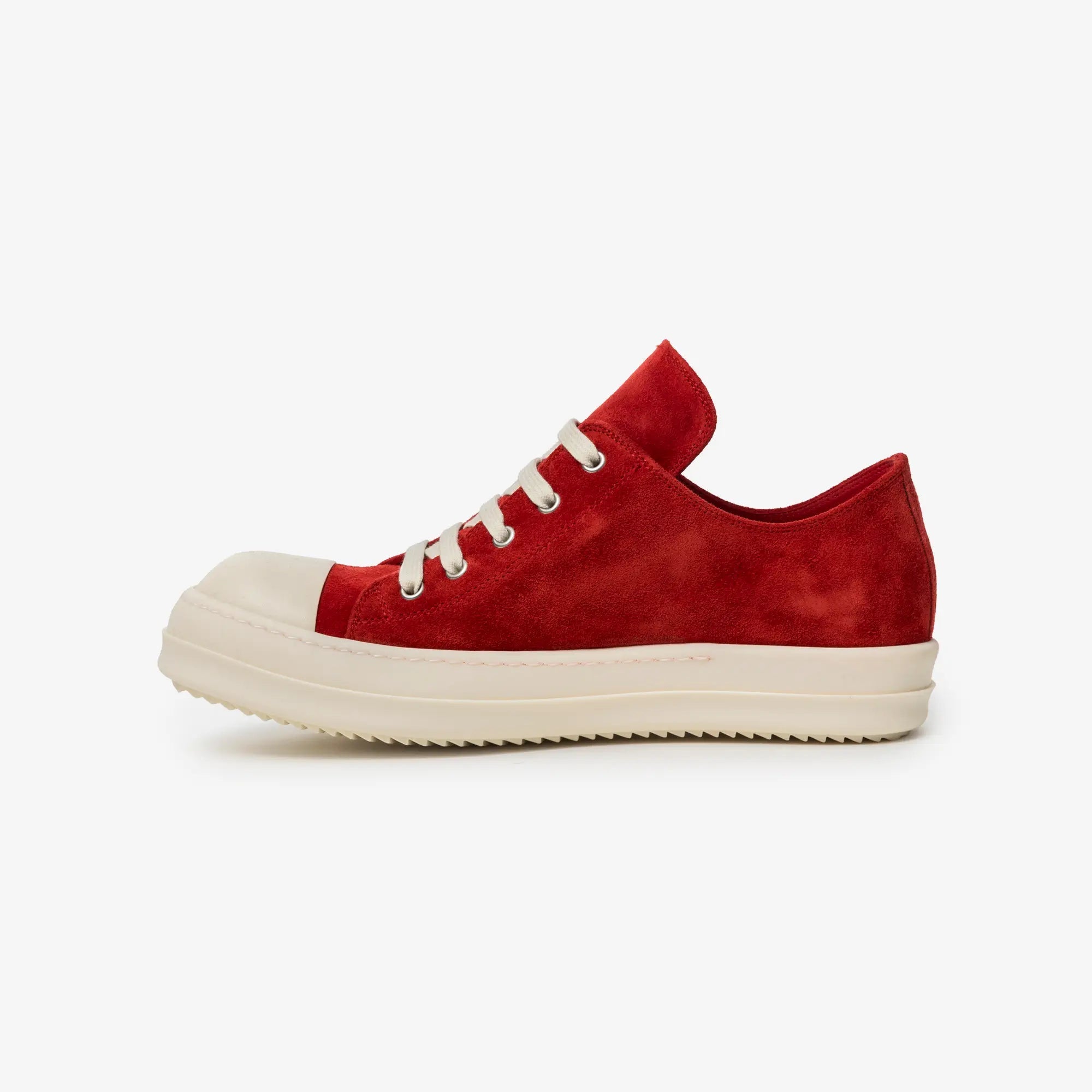 Rick Owens Extreme Low Sneaks Carnelian/Milk/Milk - 4