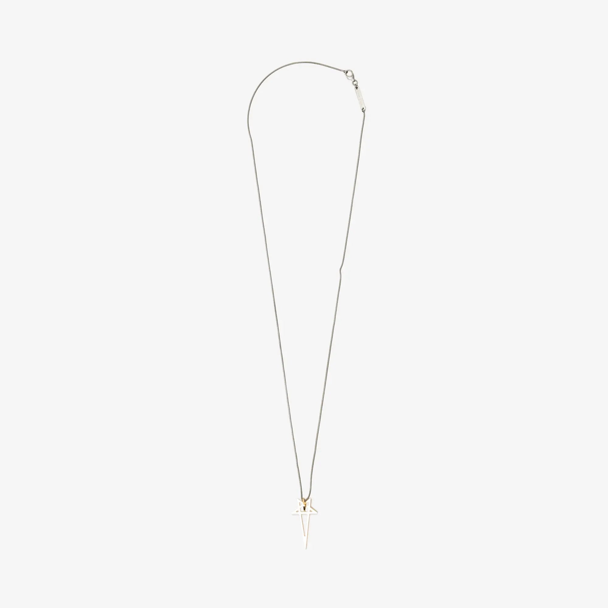 Rick Owens Gold Pentagram Charm Necklace Gold - 1