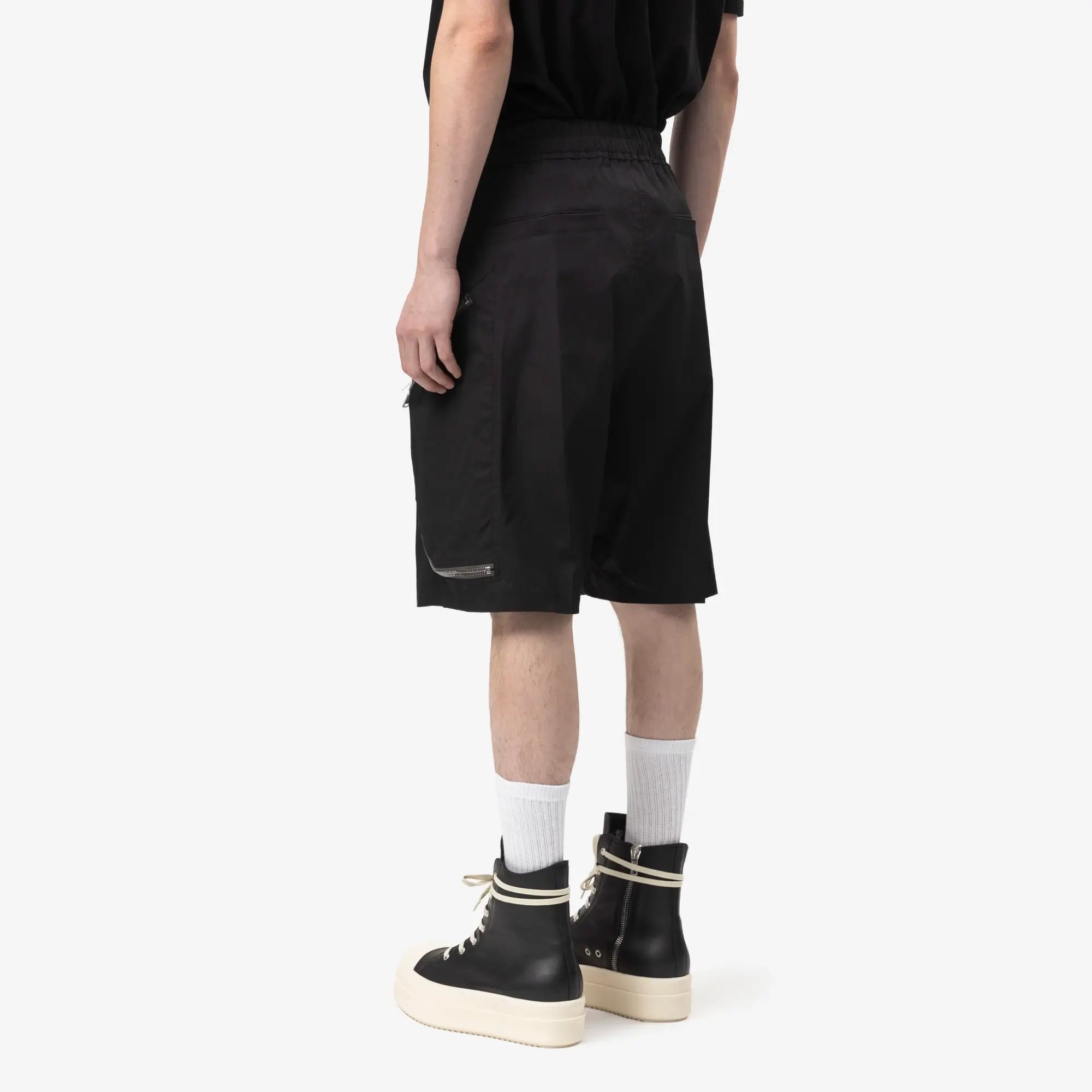 Rick Owens Heizer Bela Shorts Black - 4