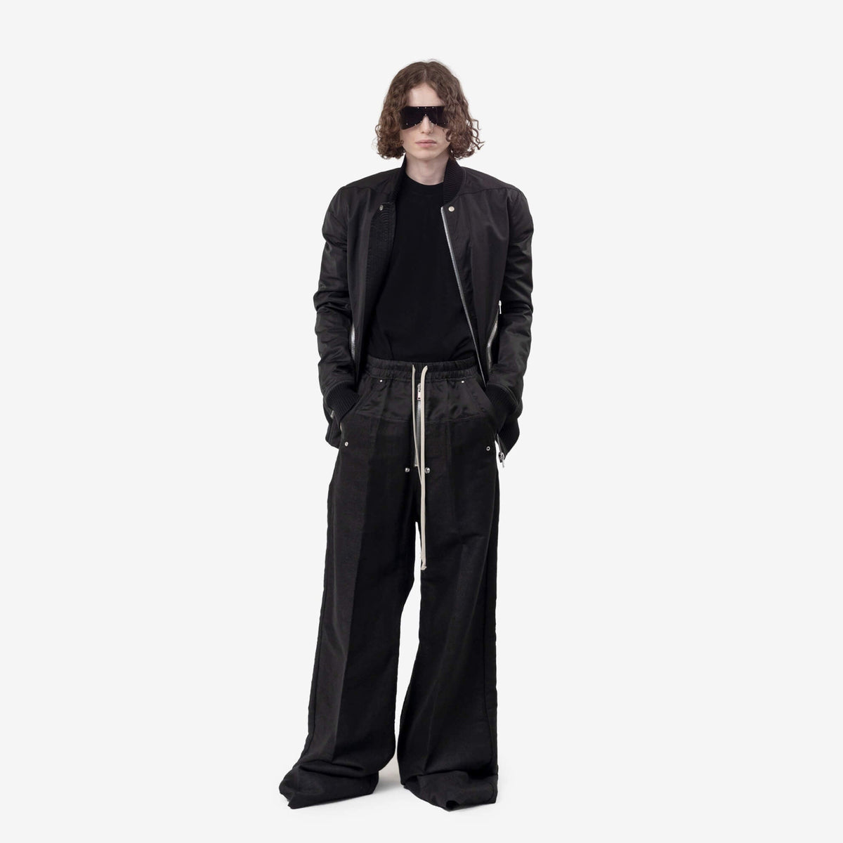 Rick Owens Heizer Flight Jacket Black-2