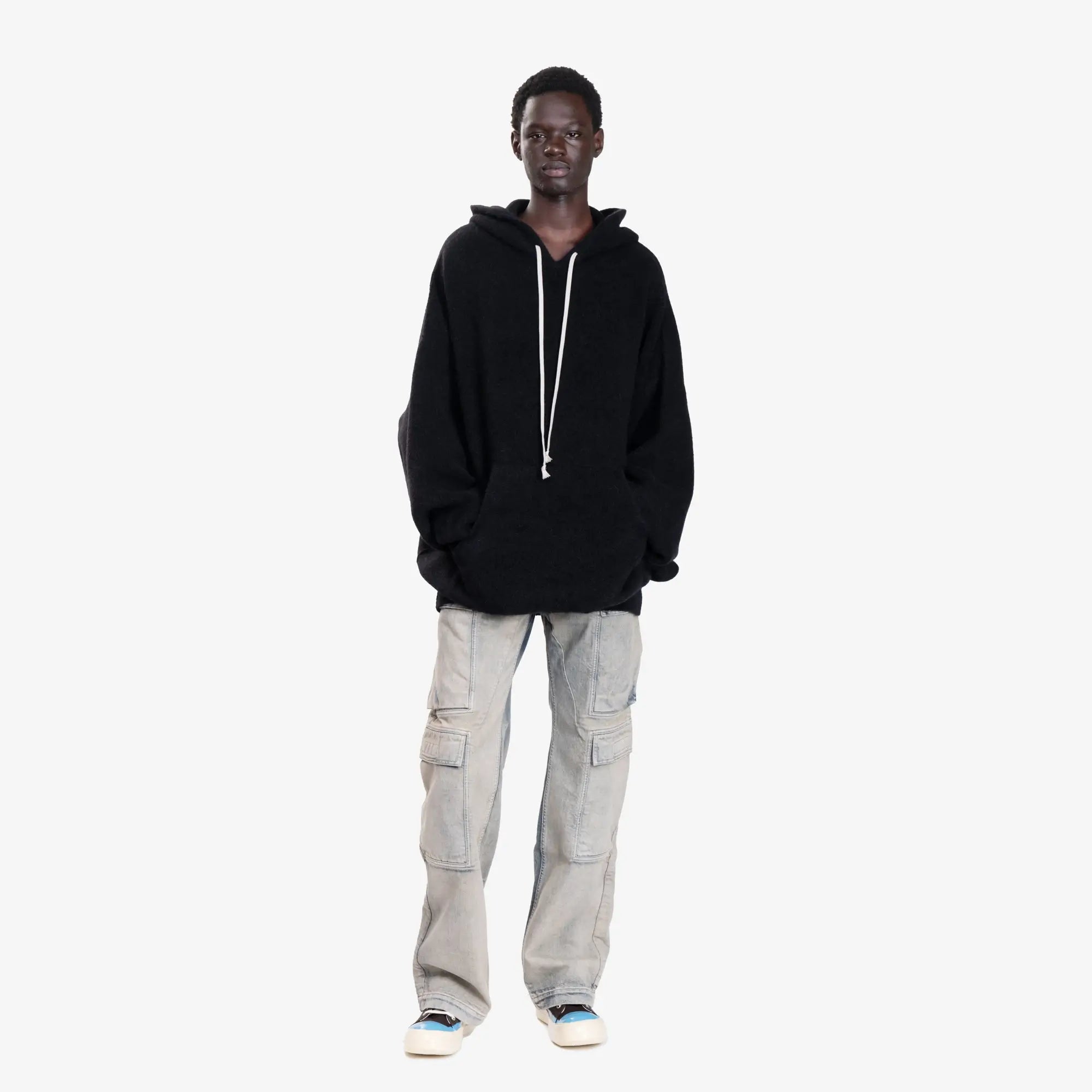 Rick Owens Hun Hoodie Black - 2