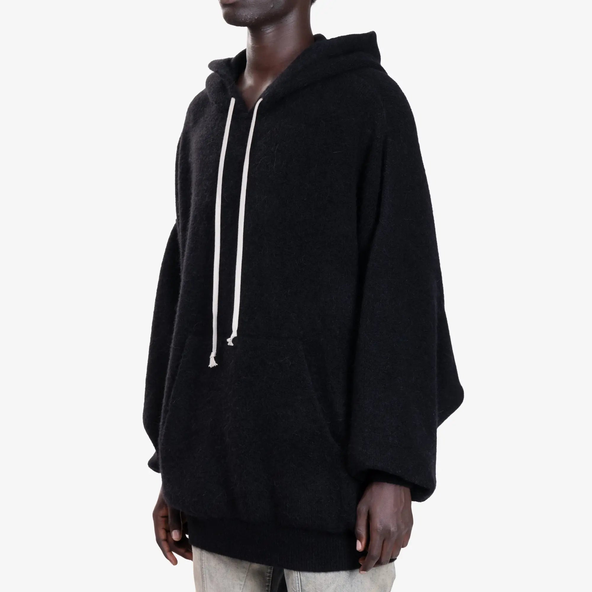 Rick Owens Hun Hoodie Black - 3