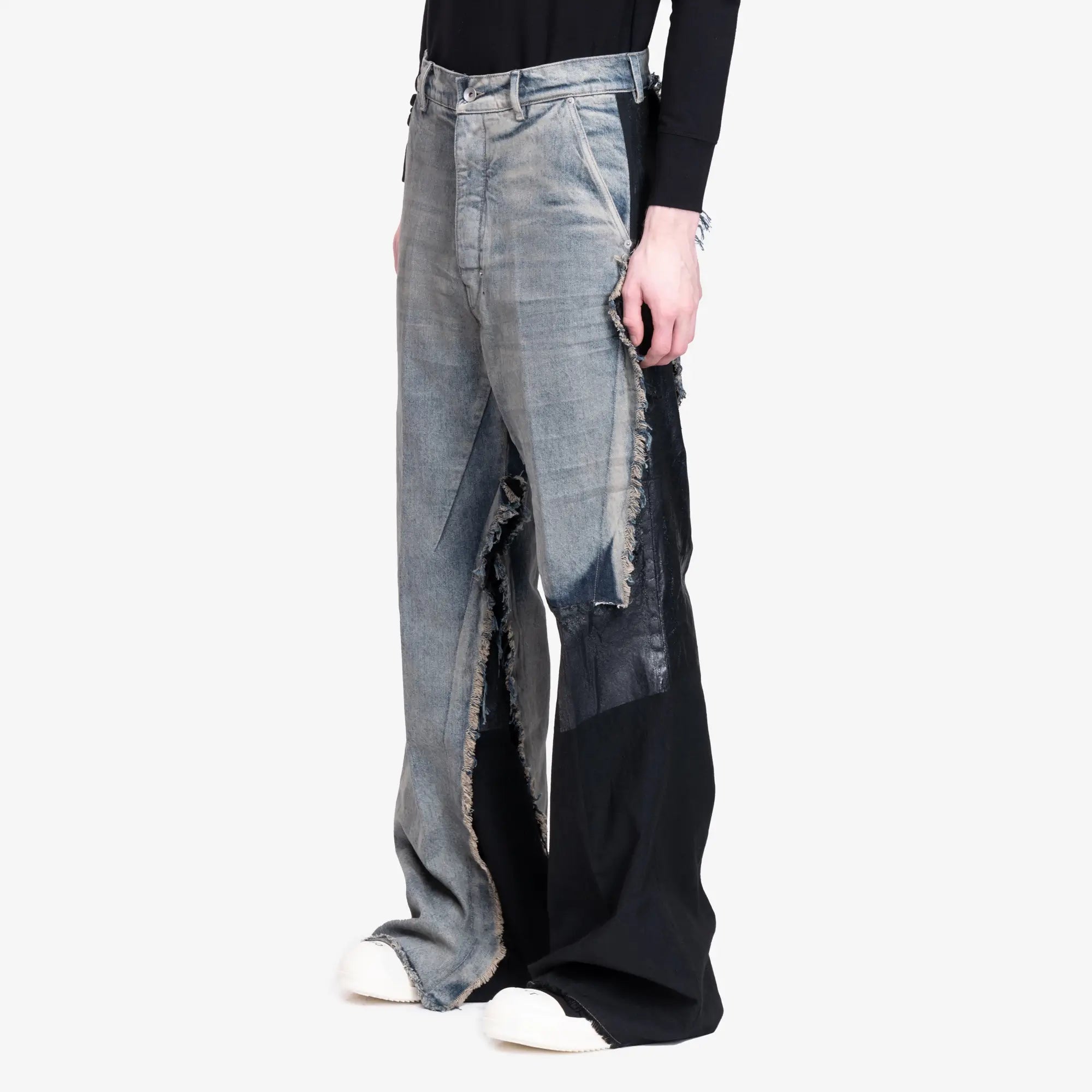 Rick Owens Joris Trousers Dirty Hustler/Black - 3