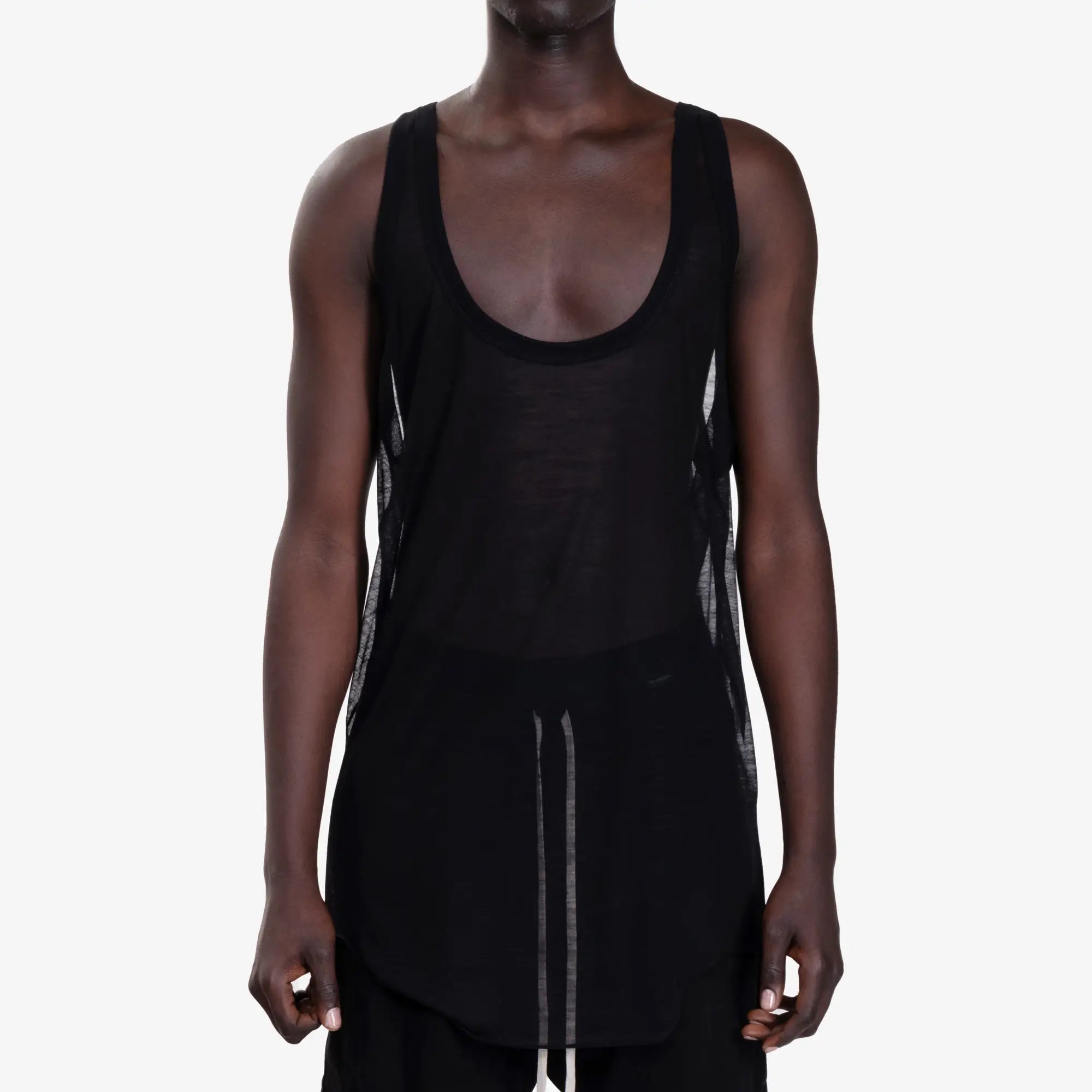 Rick Owens Pony Tank Top Black - 1