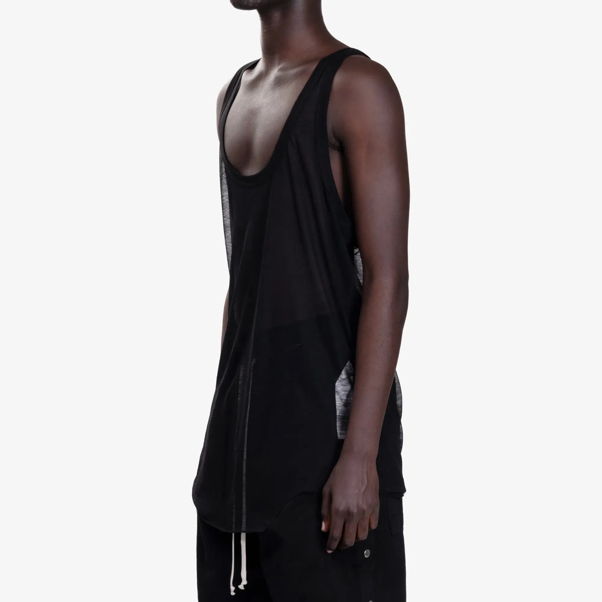 Rick Owens Pony Tank Top Black - 3