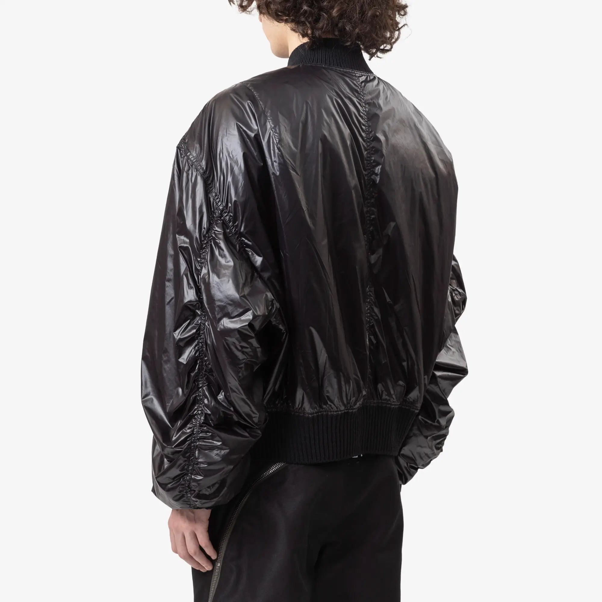 Rick Owens Secchia Flight Bomber Jacket Black - 4