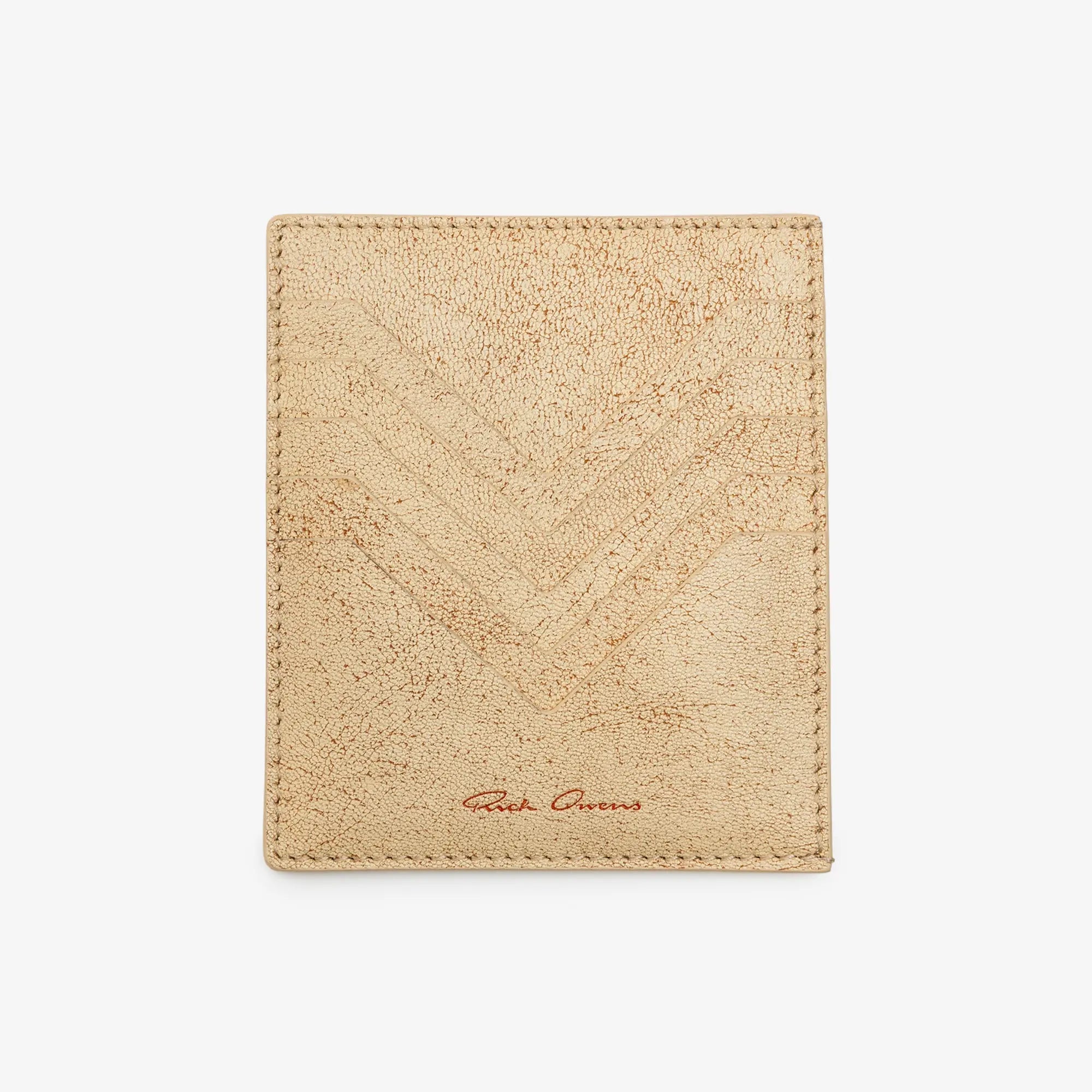 Rick Owens Square Card Holder Sand - 1