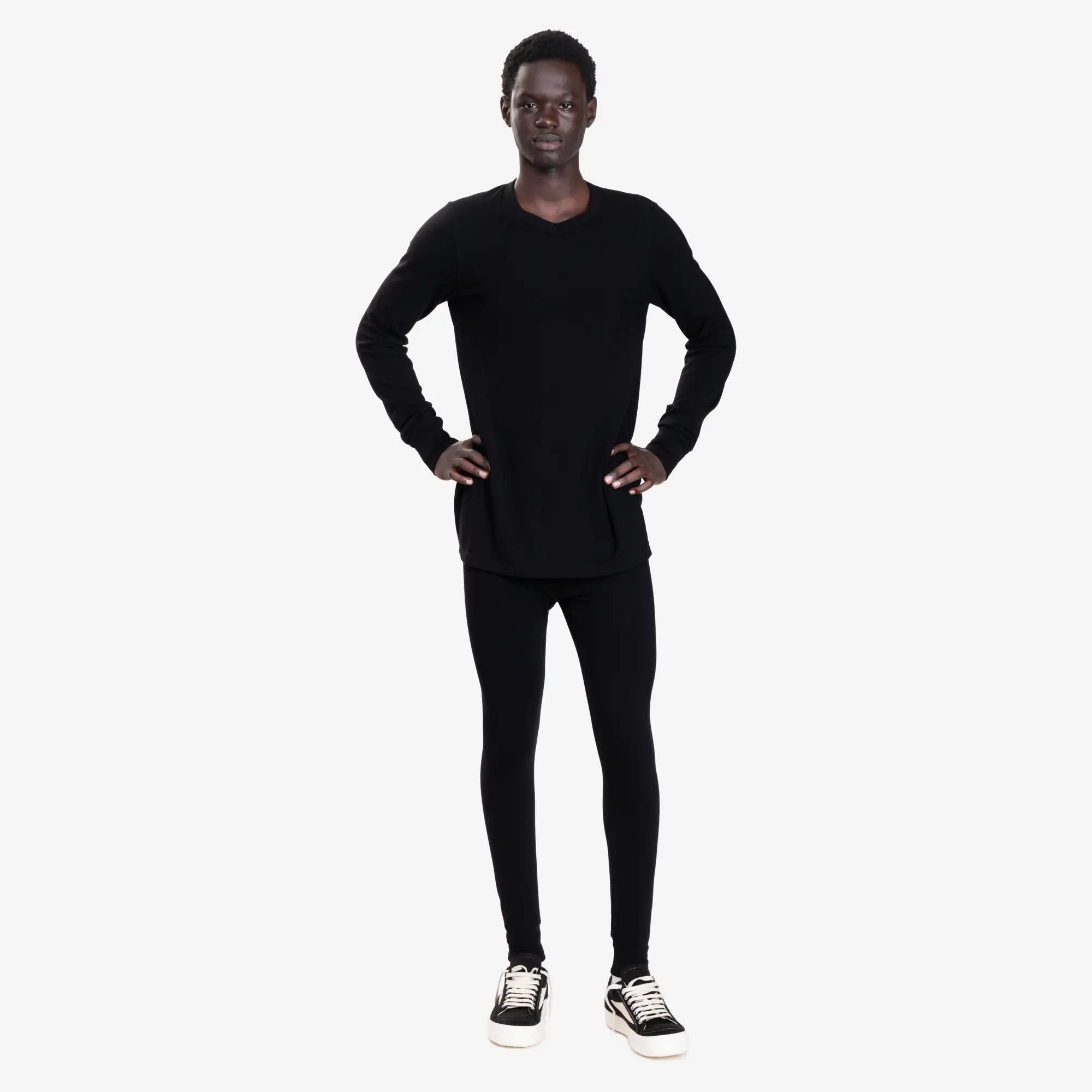 Rick Owens Thermal Leggings Black - 2