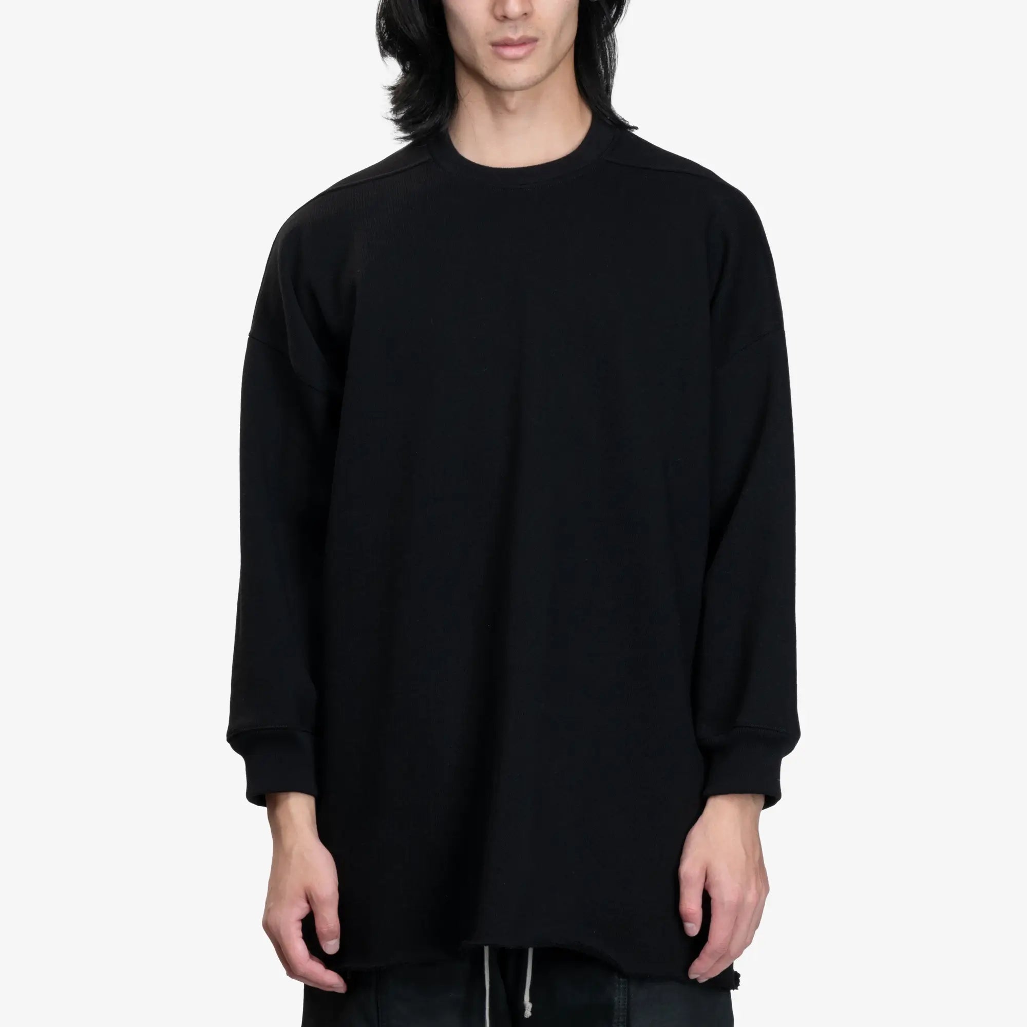 Rick Owens Tommy Long Sleeve T-Shirt Black - 1