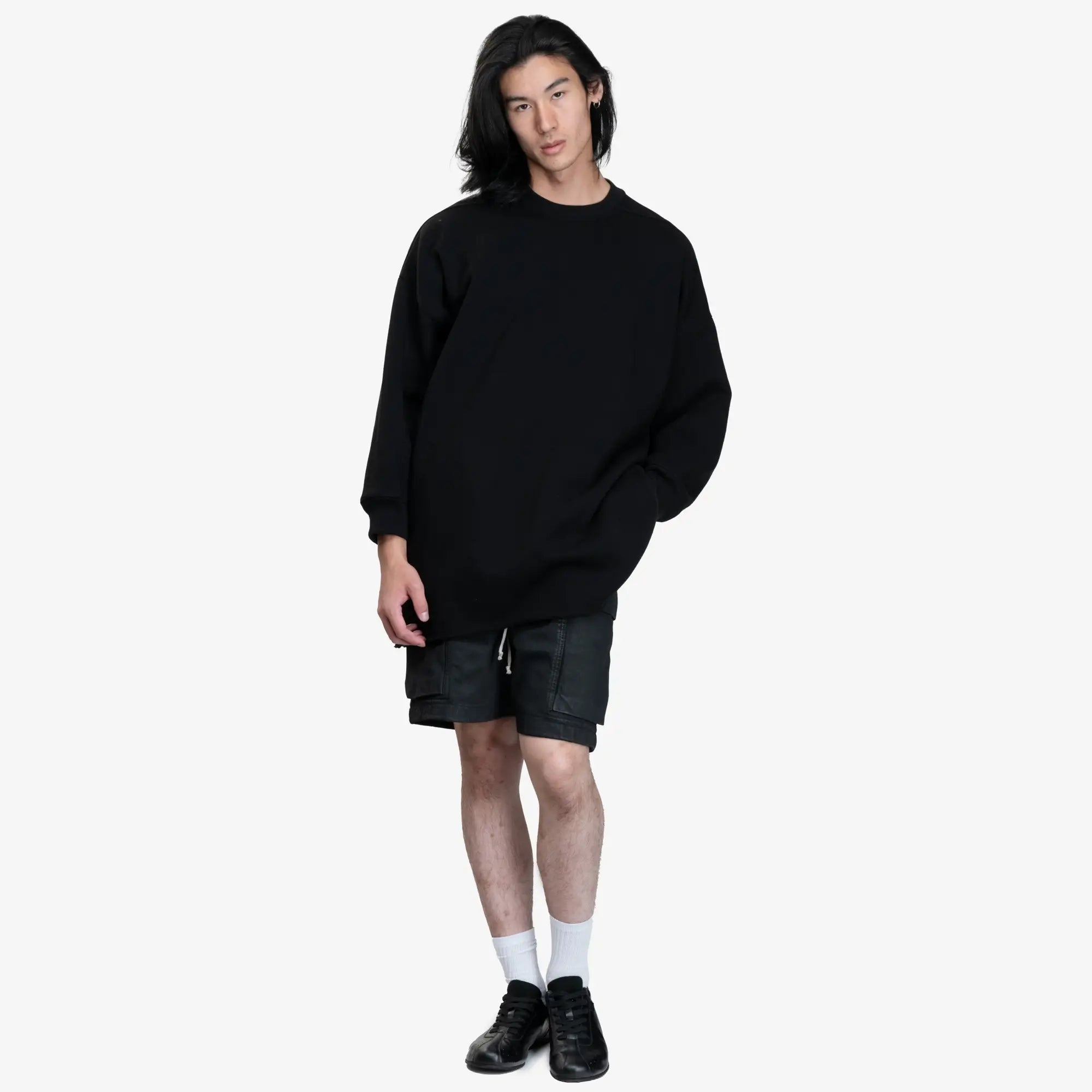 Rick Owens Tommy Long Sleeve T-Shirt Black - 2