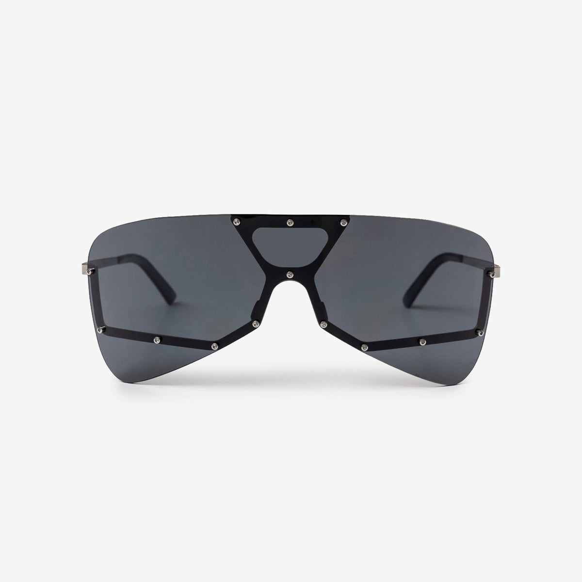 Rick Owens Tower Sunglasses Silver/Black-1