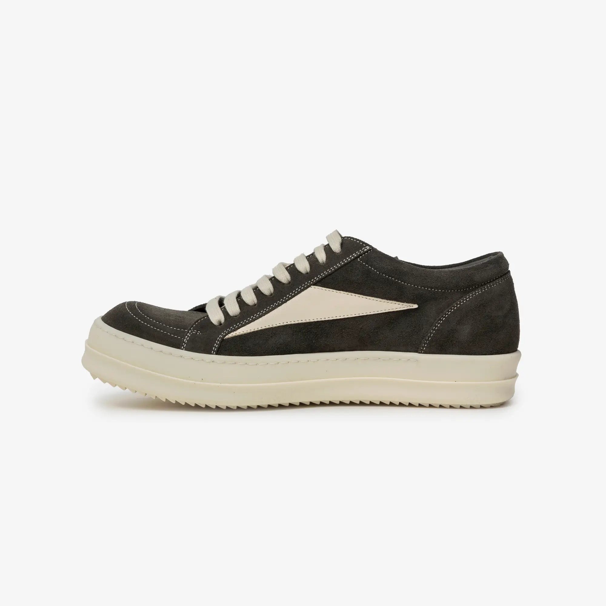 Rick Owens Vintage Sneaks Euca/Milk/Milk - 3