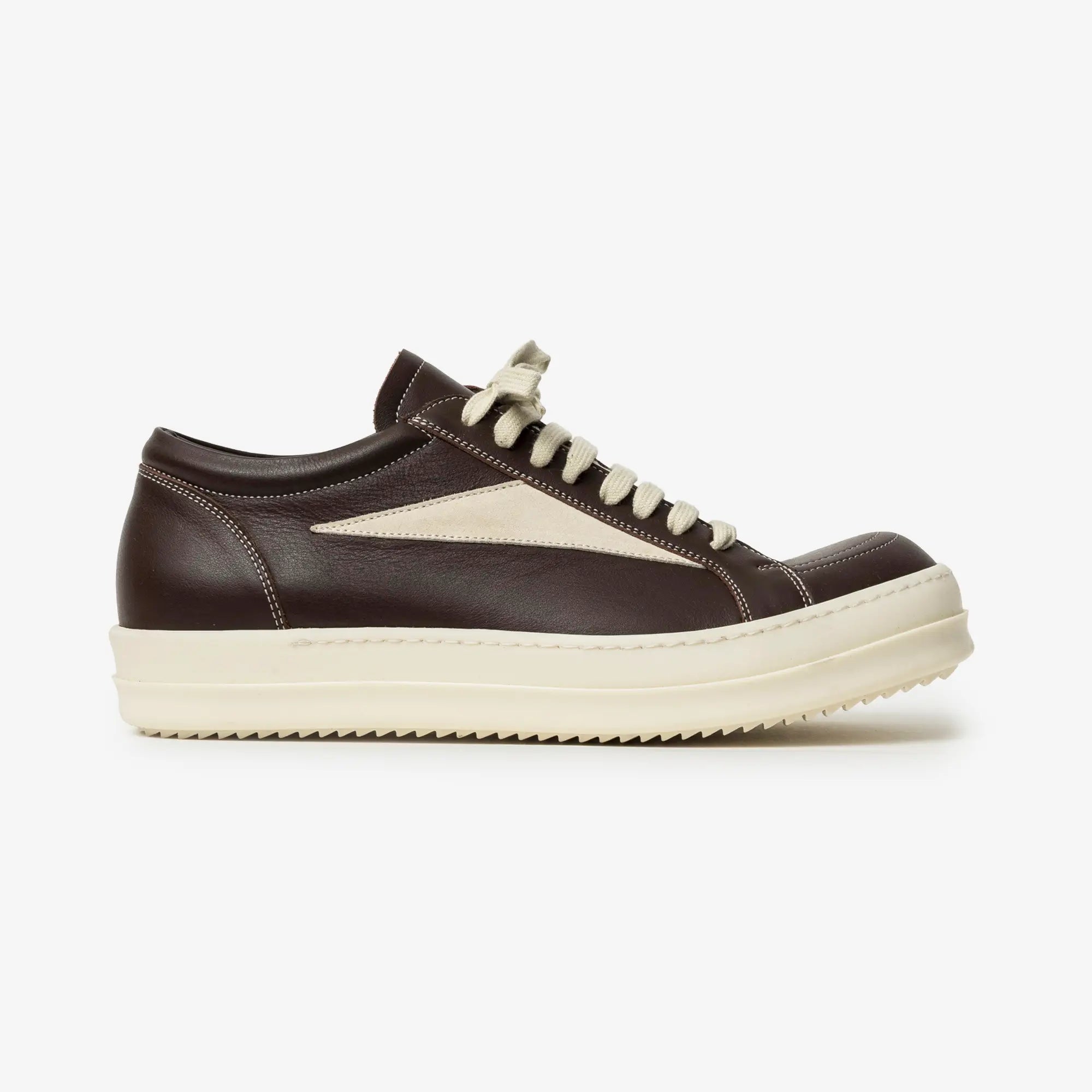 Rick Owens Vintage Sneaks Macassar/Milk/Milk - 3