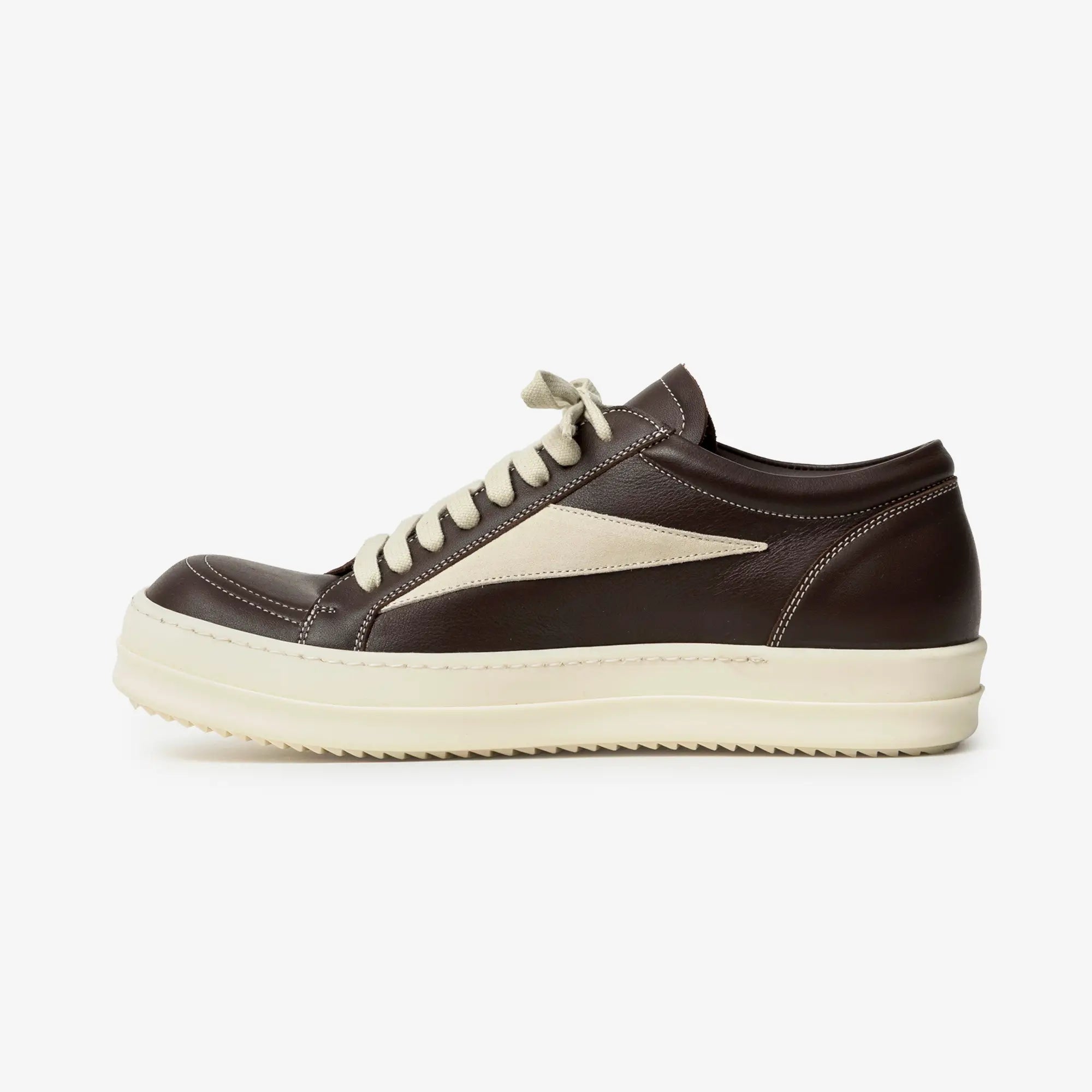 Rick Owens Vintage Sneaks Macassar/Milk/Milk - 4