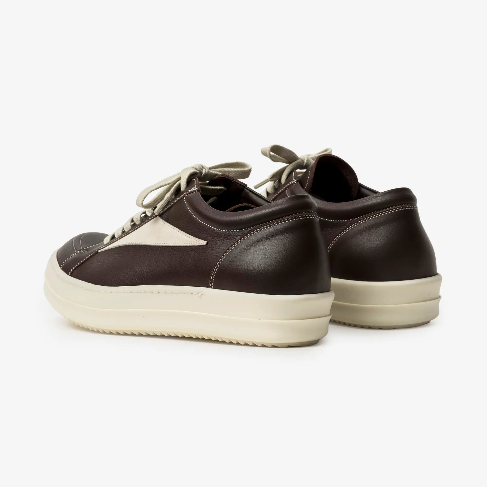 Rick Owens Vintage Sneaks Macassar/Milk/Milk - 5