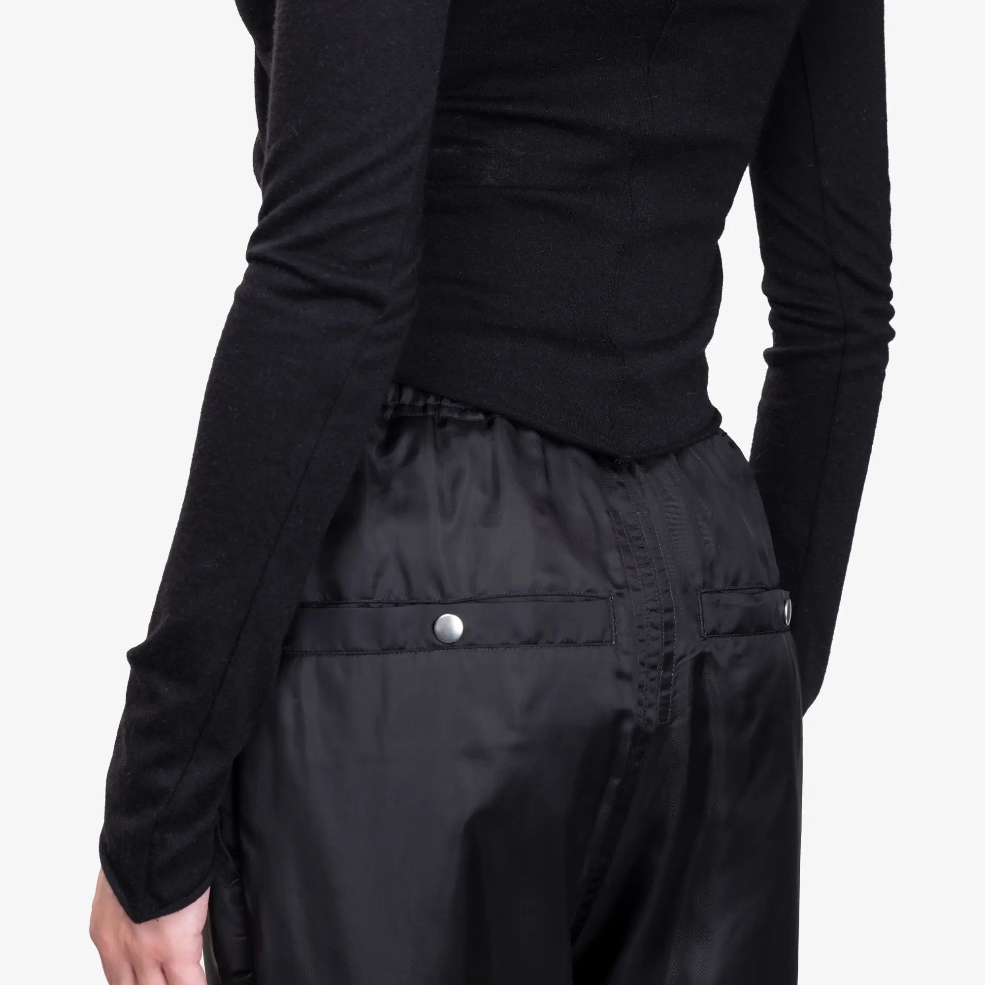 Rick Owens Womens Allanah Long Sleeve Top Black - 6