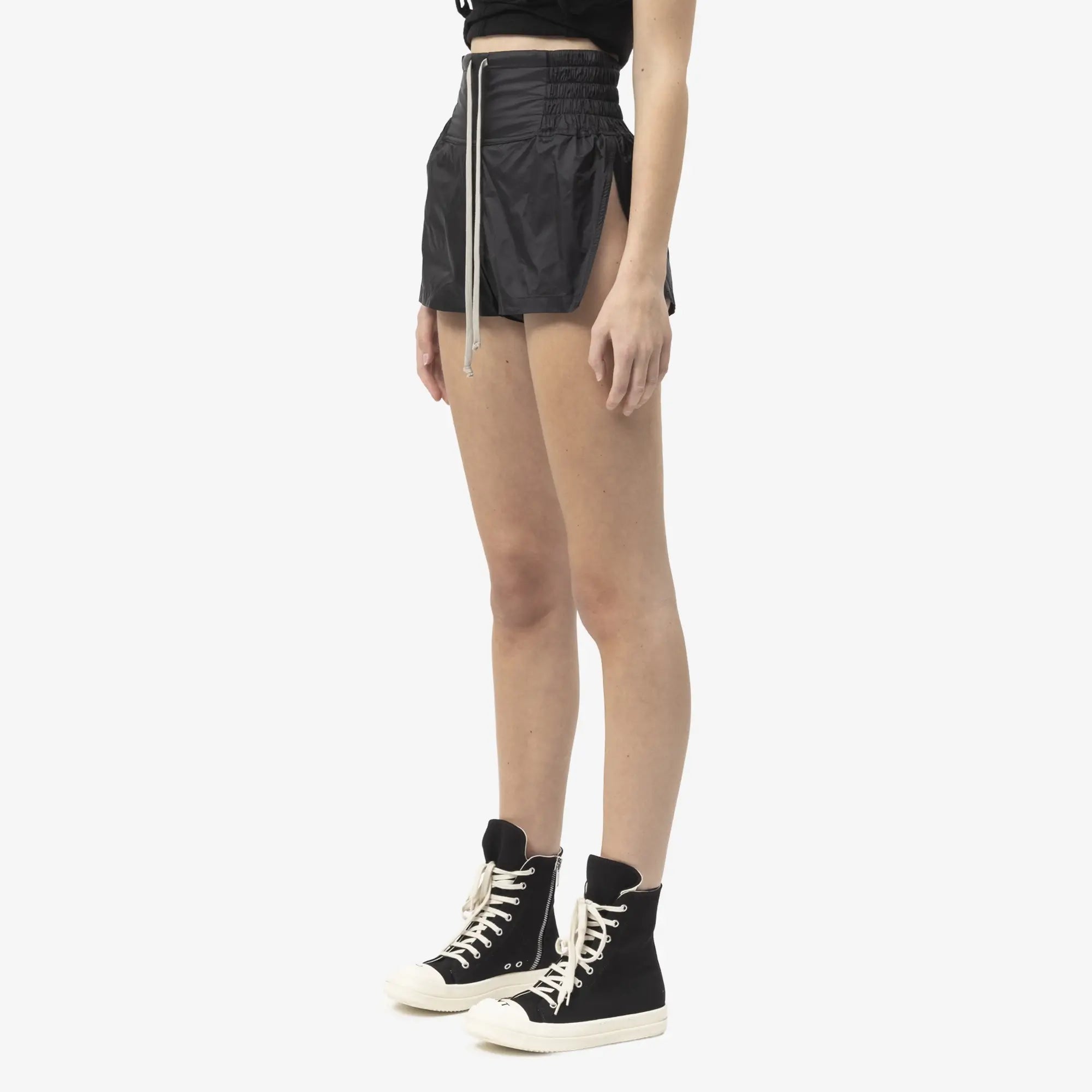 Rick Owens Womens Boxing Shorts Black - 3