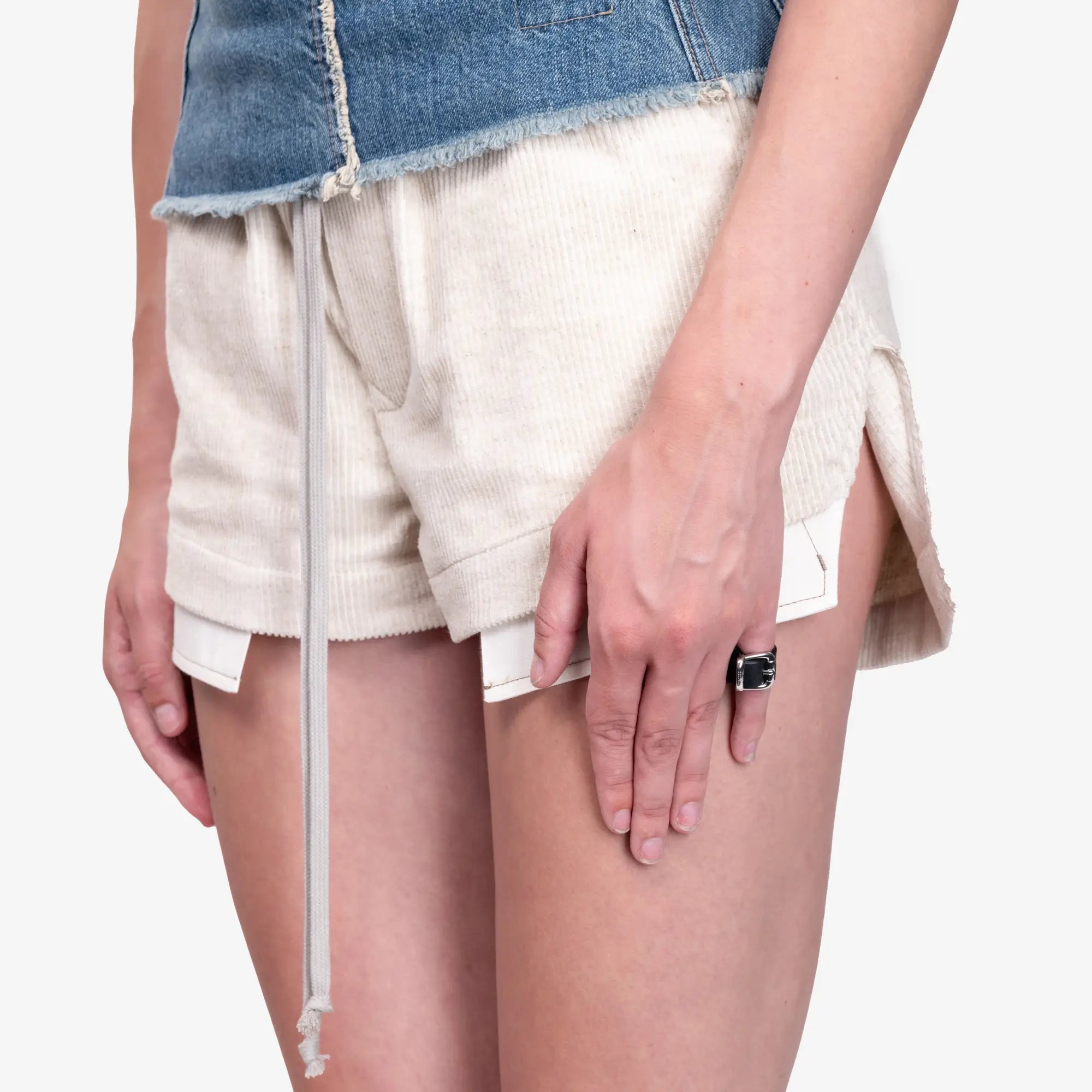 Photo of Rick Owens Womens Fog Boxers Shorts - 5