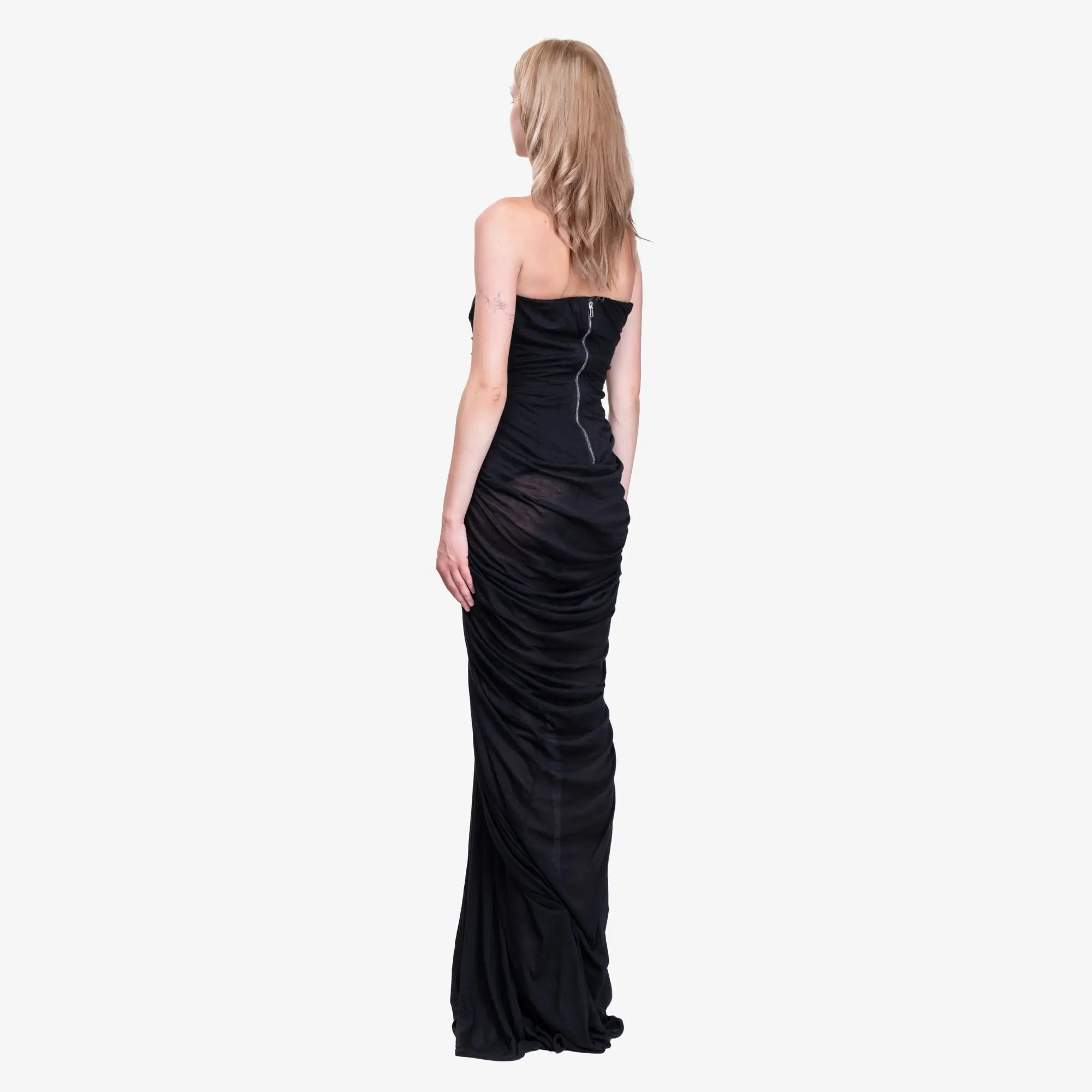 Rick Owens Womens Radiance Bustier Gown Black - 4