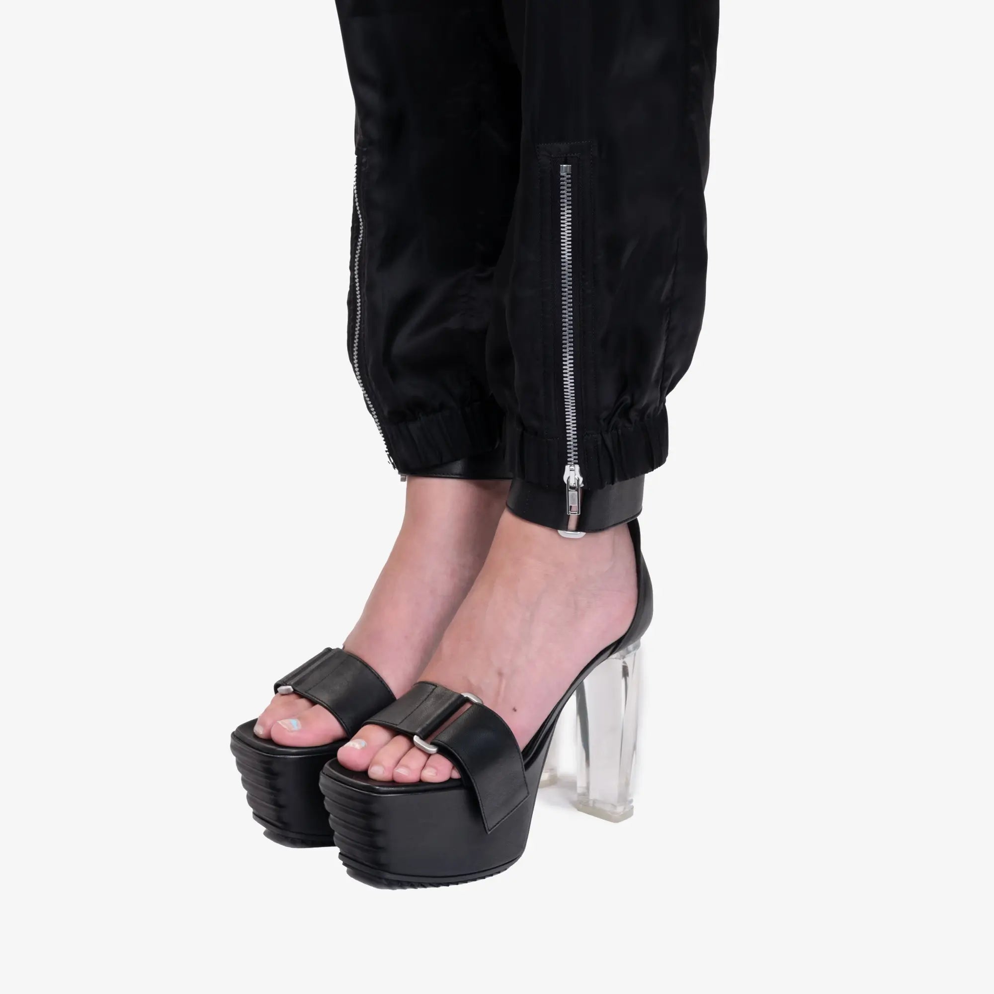 Rick Owens Womens Strap Sandal 65 Black - 7
