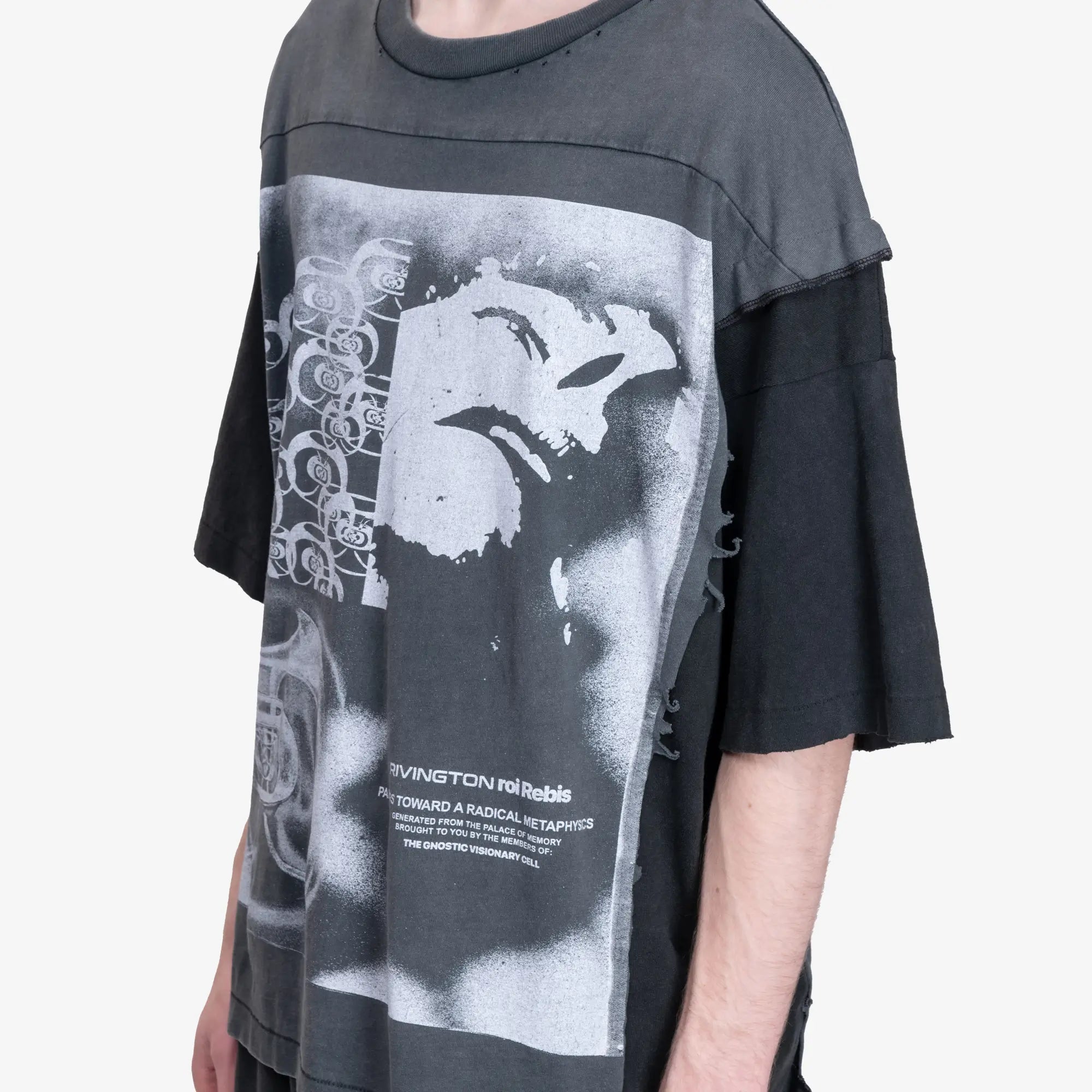 RRR123 Meta Quad T-Shirt Faded Black - 5