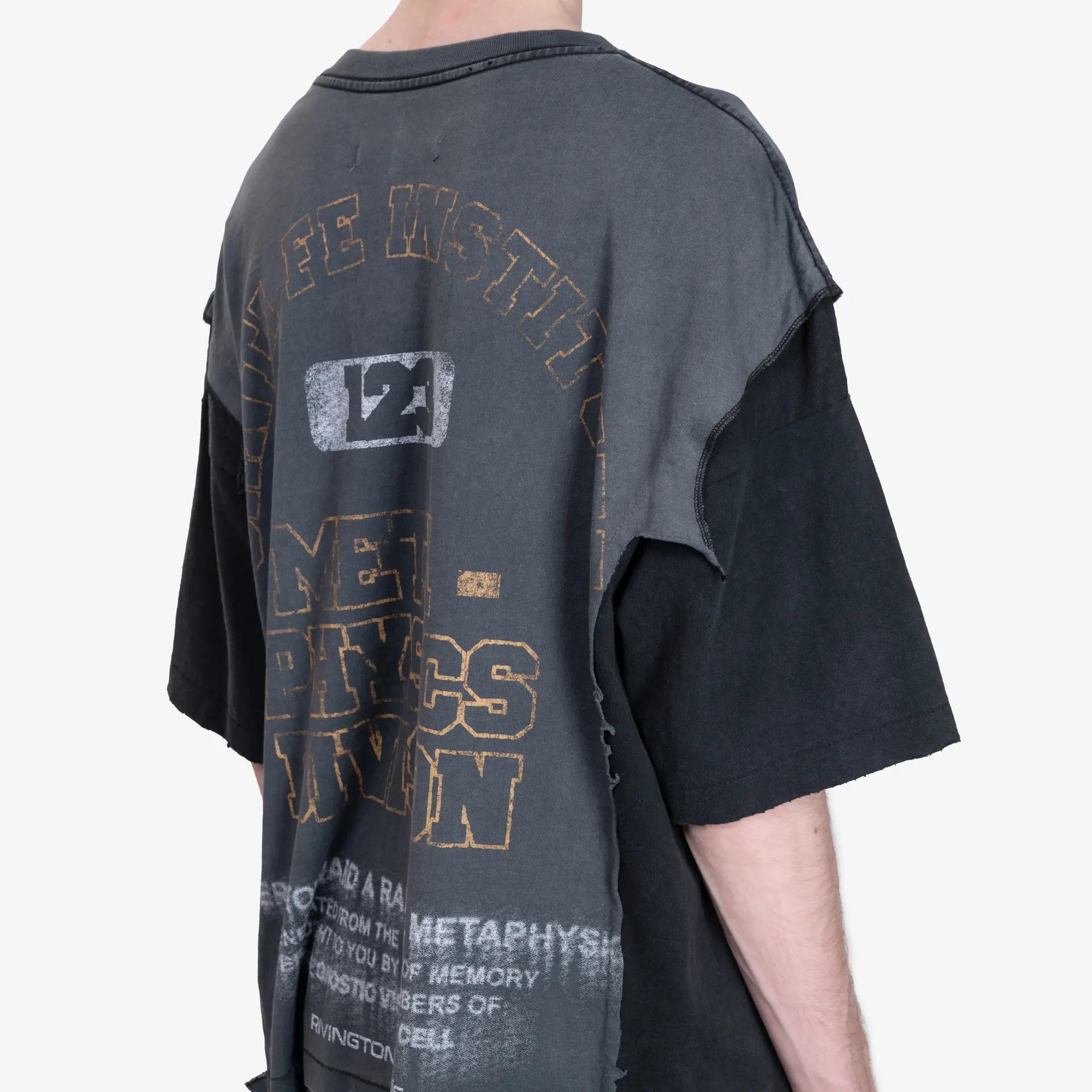 RRR123 Meta Quad T-Shirt Faded Black - 6
