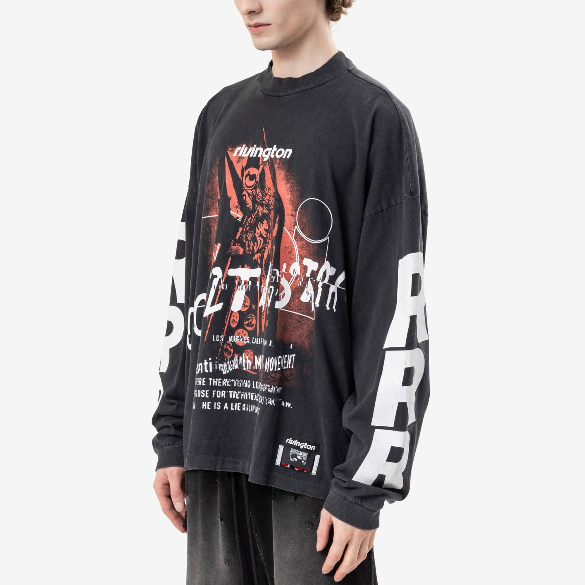 RRR123 Occultista Vintage LS T-Shirt Vintage Black-3