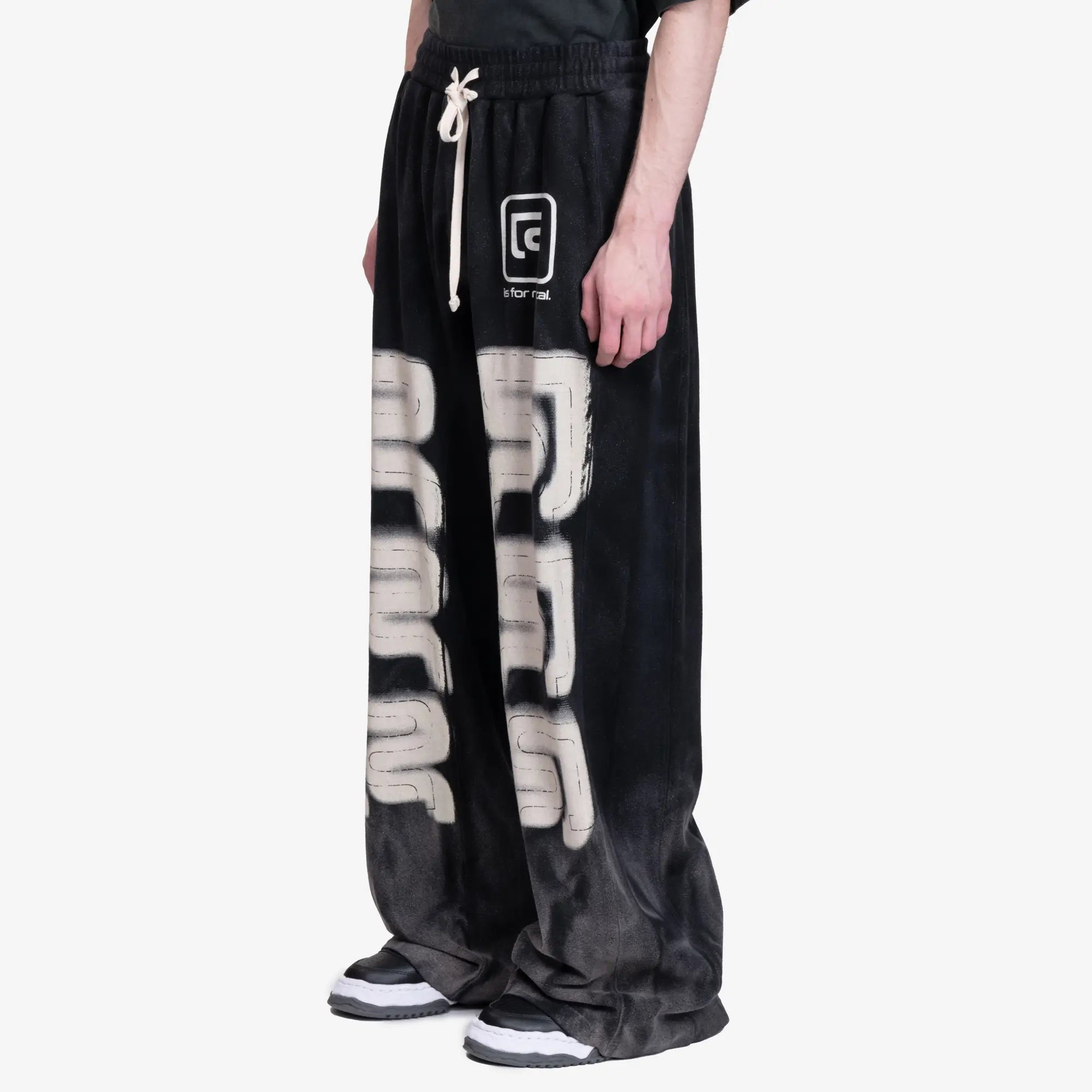 RRR123 R Logo Faster Flight Sweatpants Mechanic Black - 3