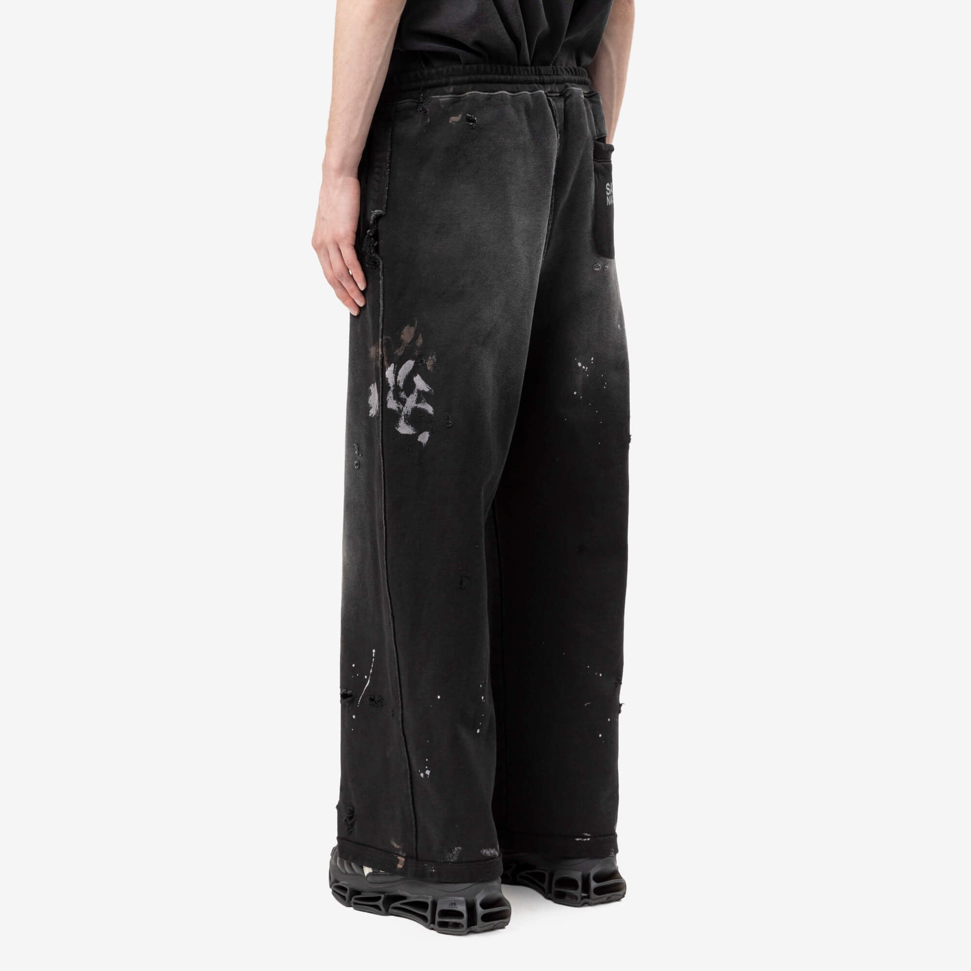 Satoshi Nakamoto Luke Fleece Sweatpants Black-4