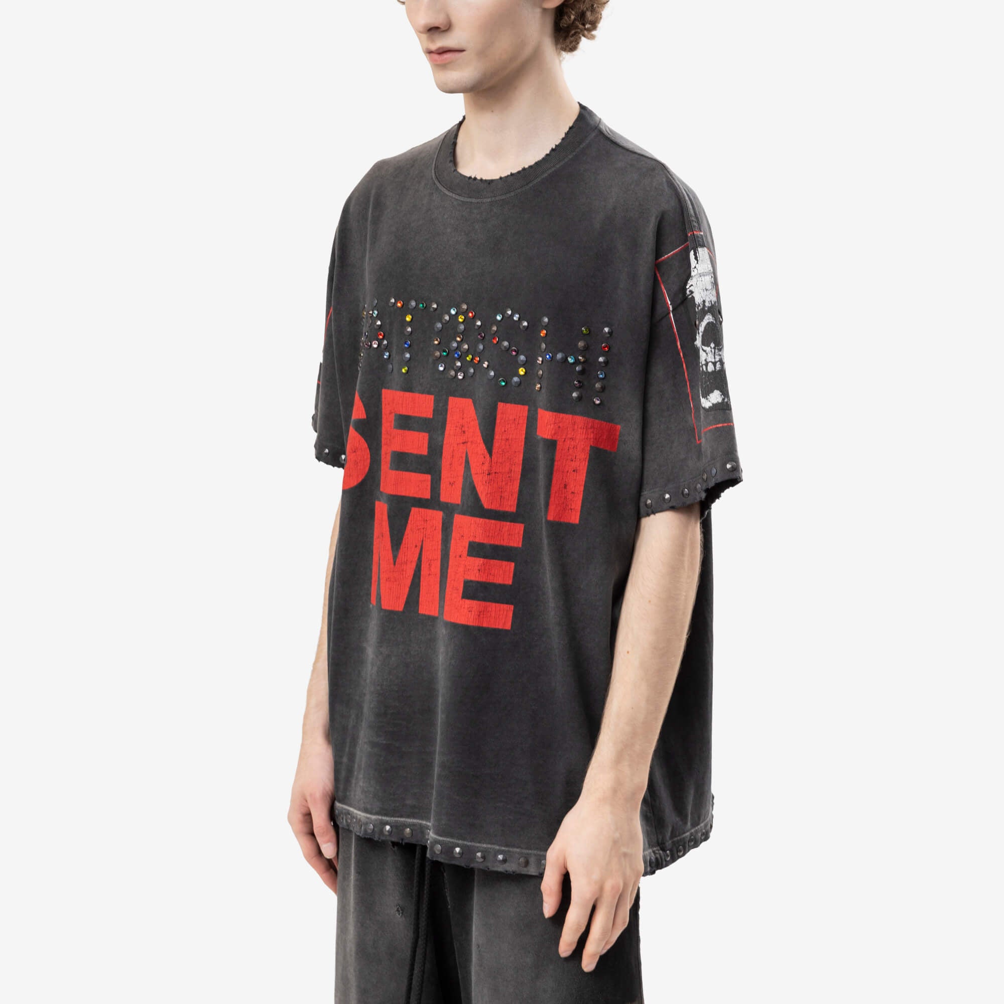 Satoshi Nakamoto Satoshi Sent Me T-Shirt Washed Black-3