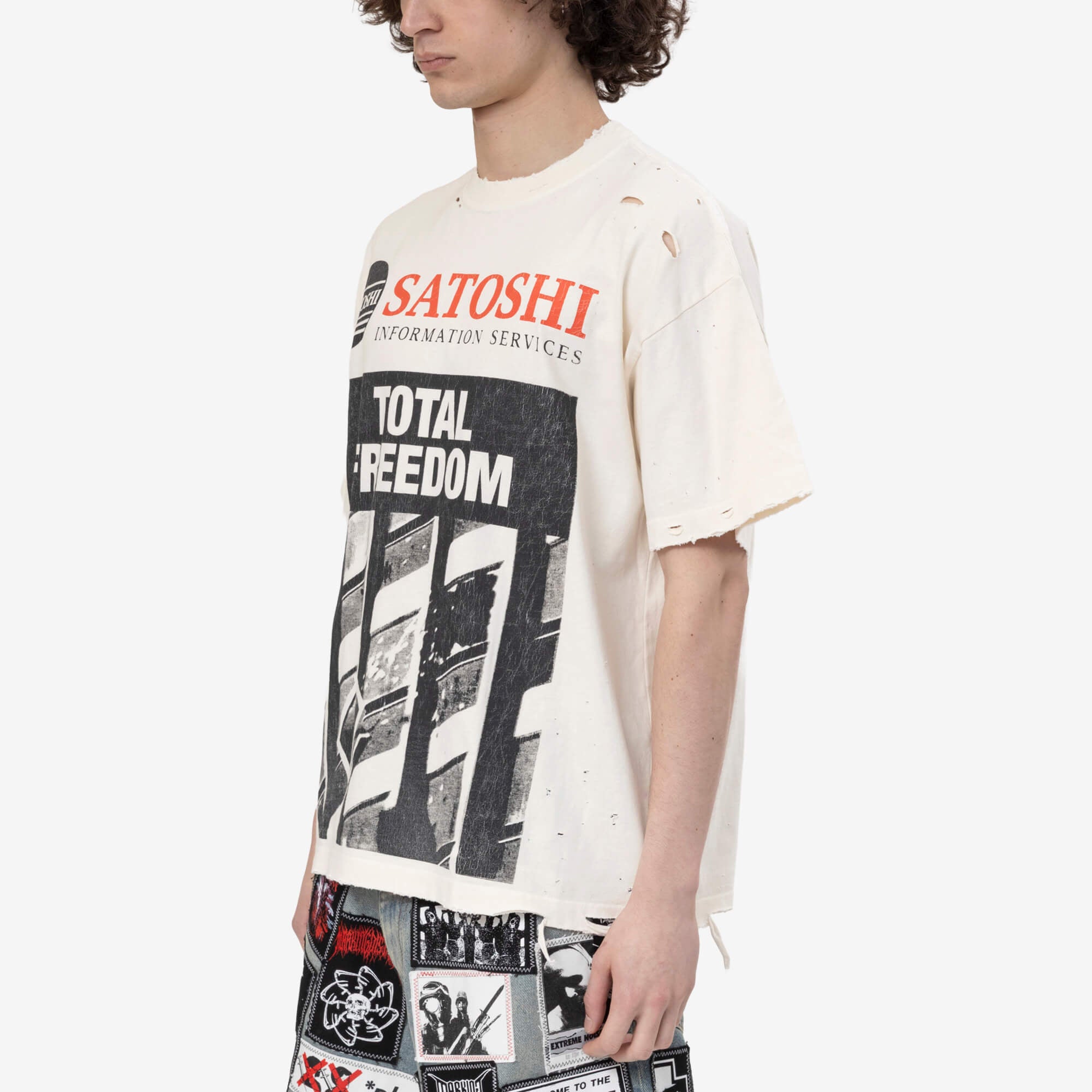 Satoshi Nakamoto Total Freedom T-Shirt White - 3