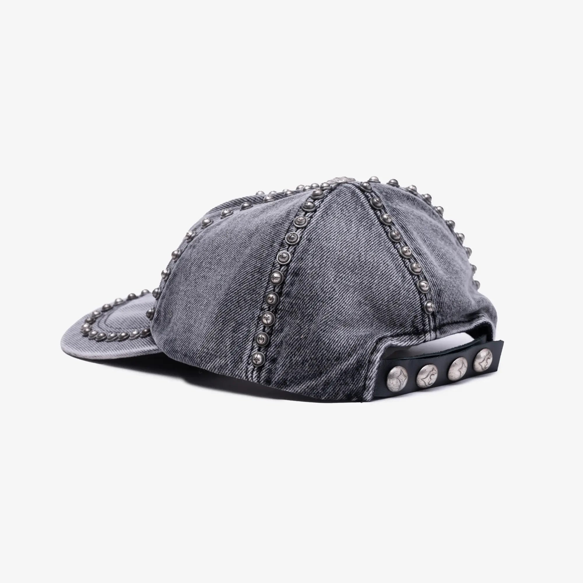 Thug Club Studded Denim Cap Black - 4