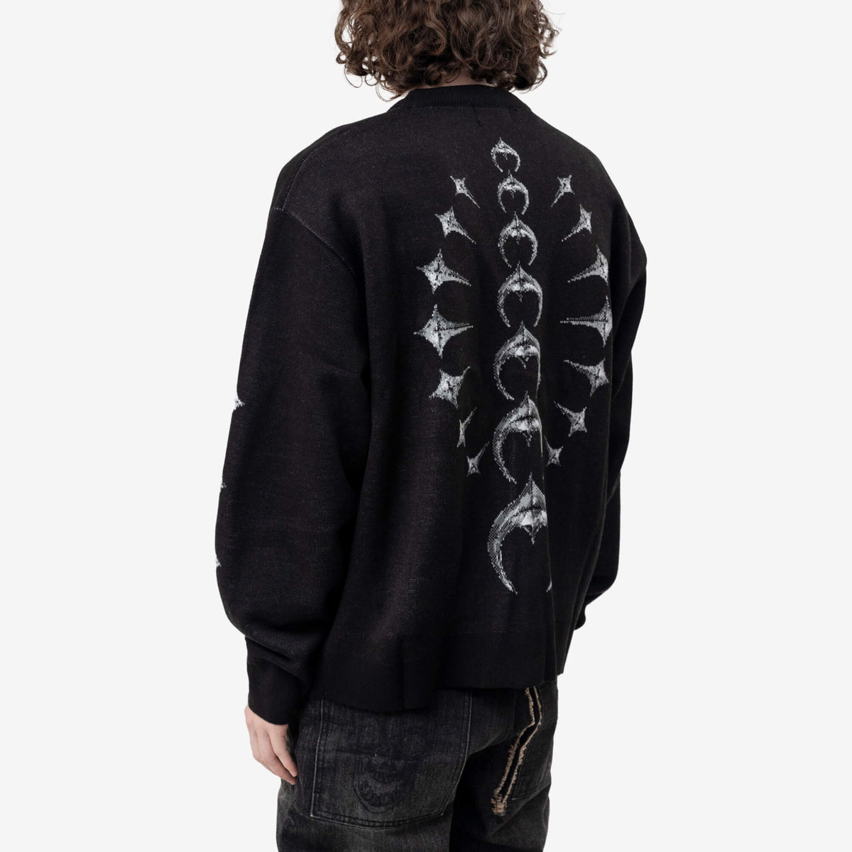 Thug Club TC Bone Knit Cardigan Black-4