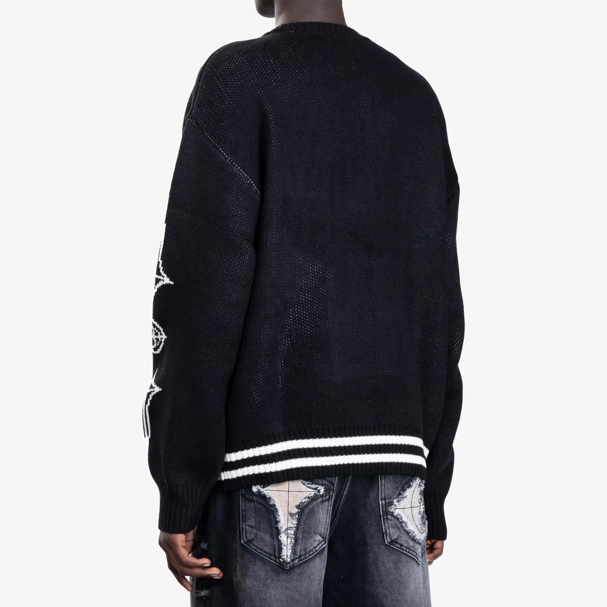 Thug Club TC Bone Knit Sweater Black - 4