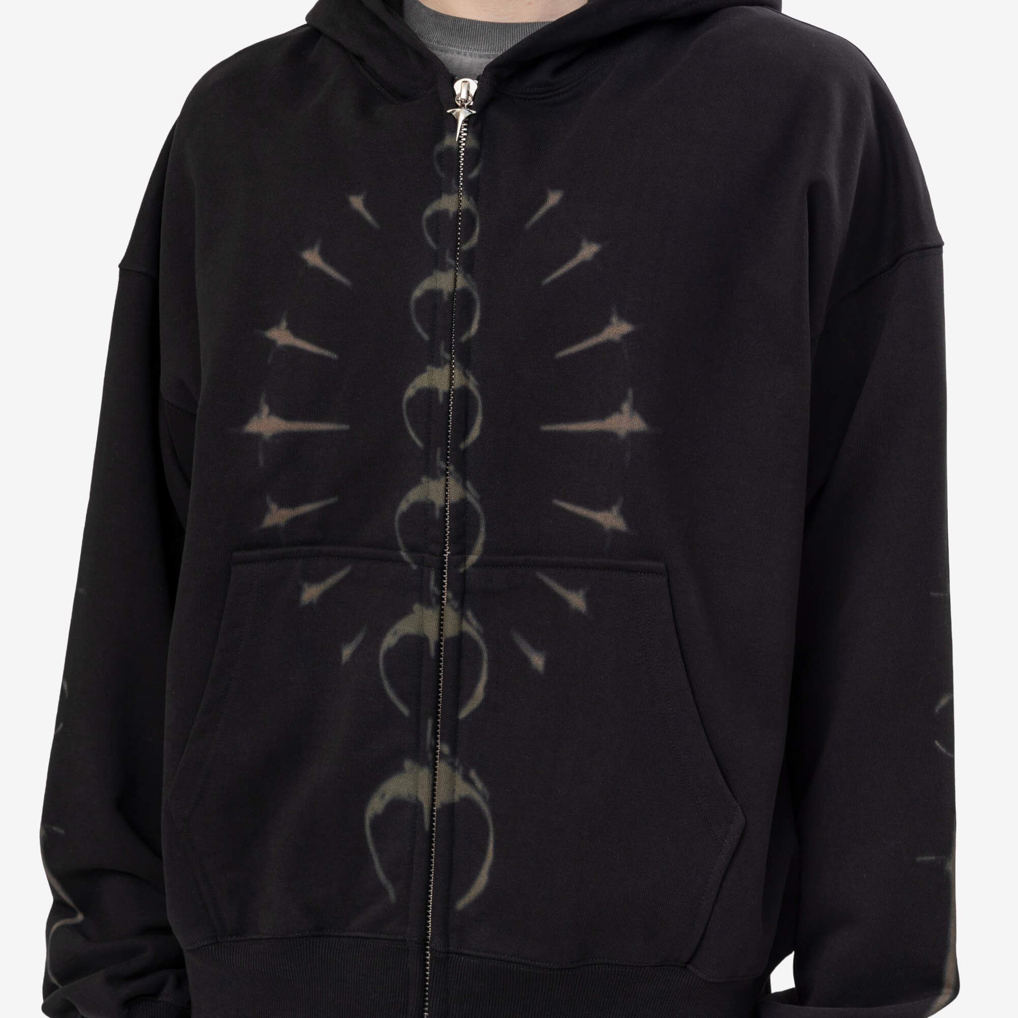 Thug Club TC Ribcage Zip Hoody Black - 5