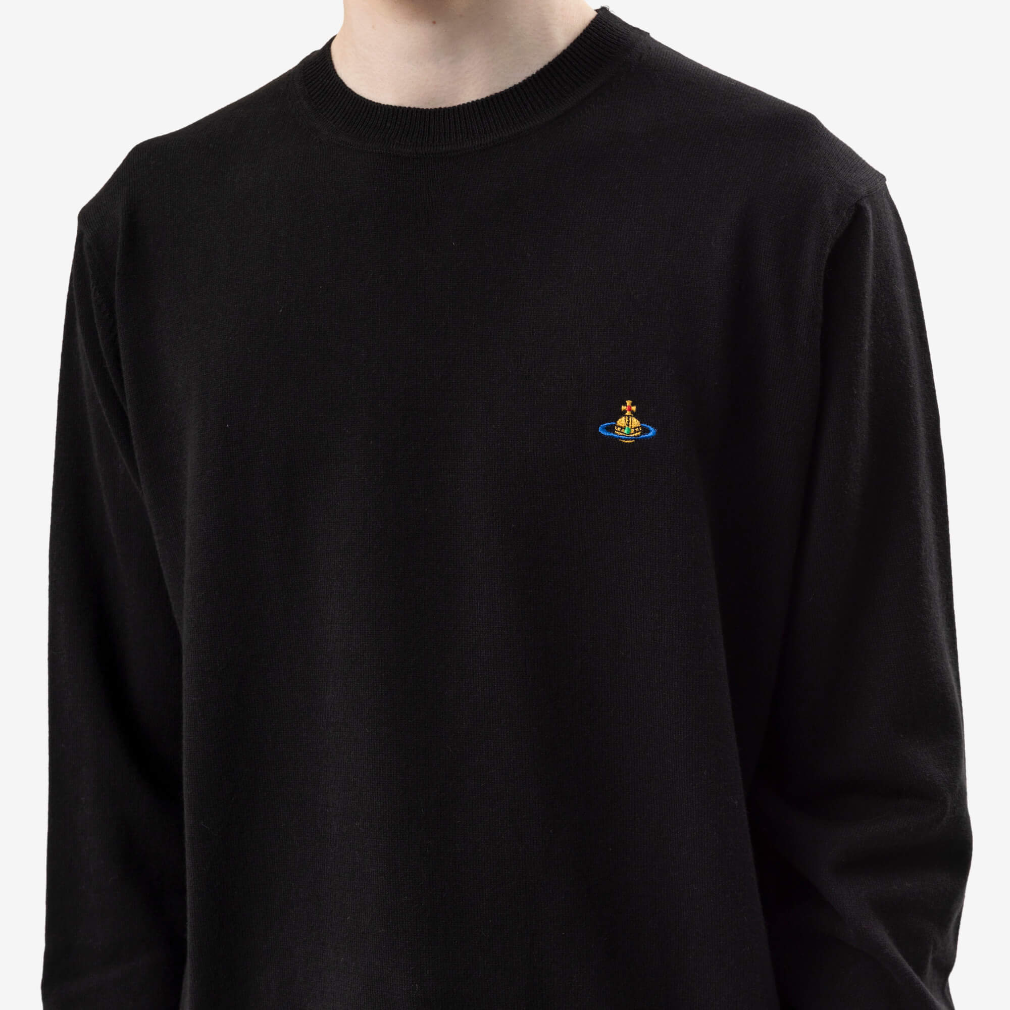Vivienne Westwood Alex Round Neck Sweater Black-5