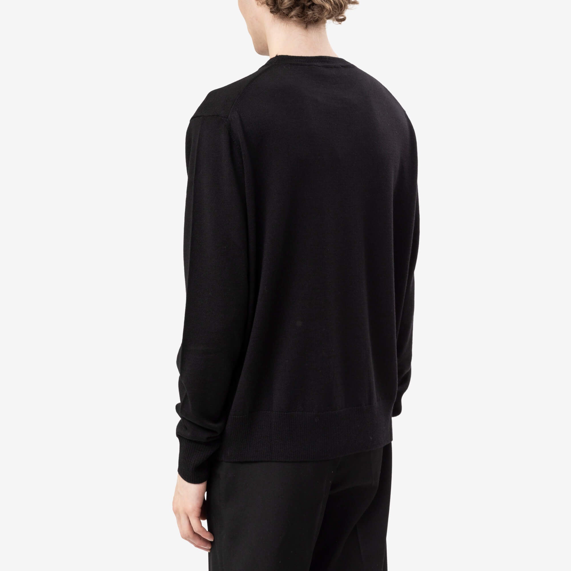 Vivienne Westwood Alex Round Neck Wool Sweater Black-4