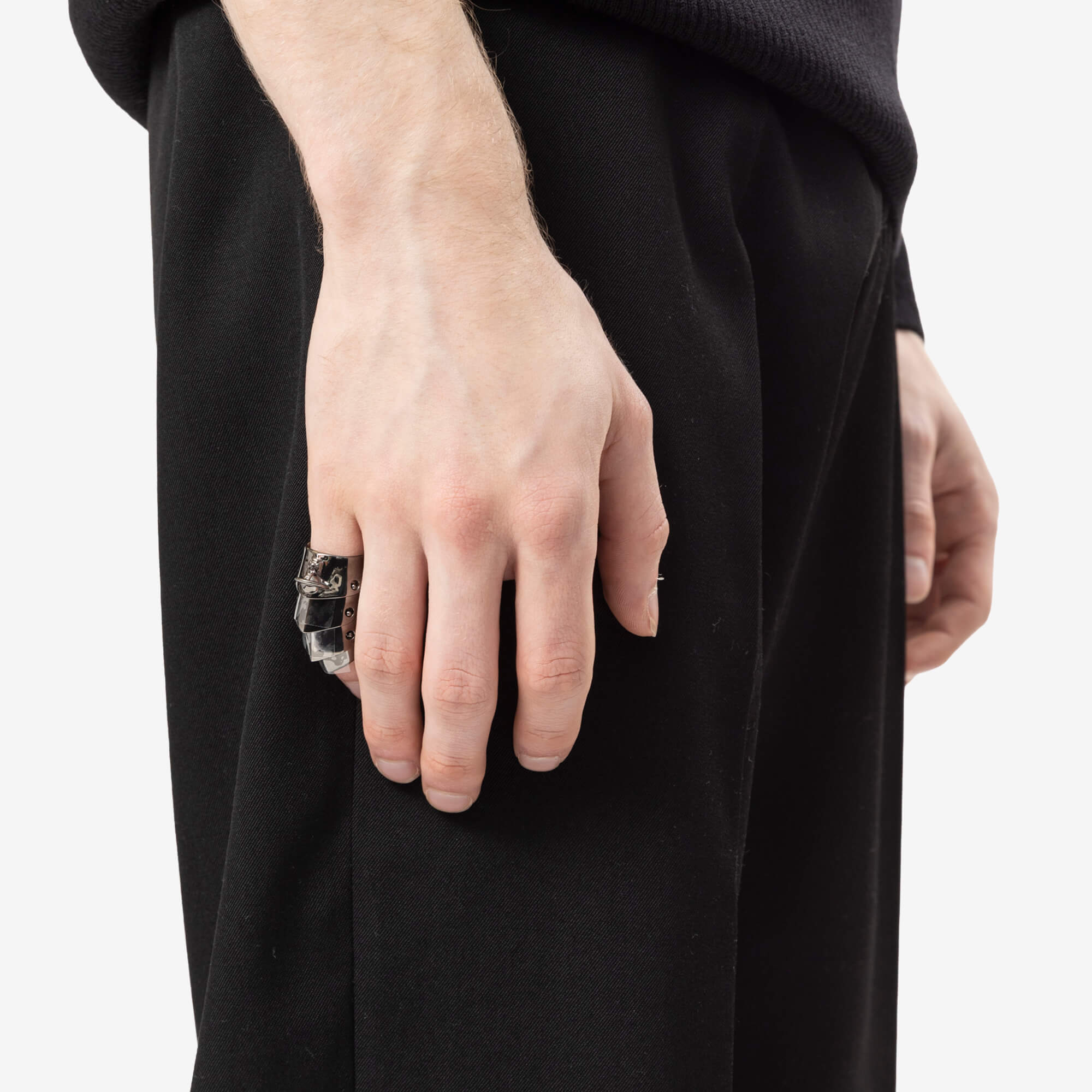 Vivienne Westwood Armour Ring Ruthenium-2