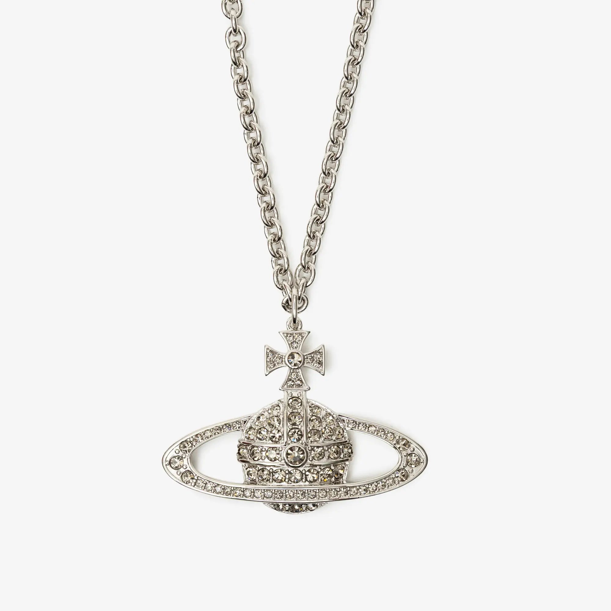 Vivienne Westwood Bas Relief Pendant Platinum - 3